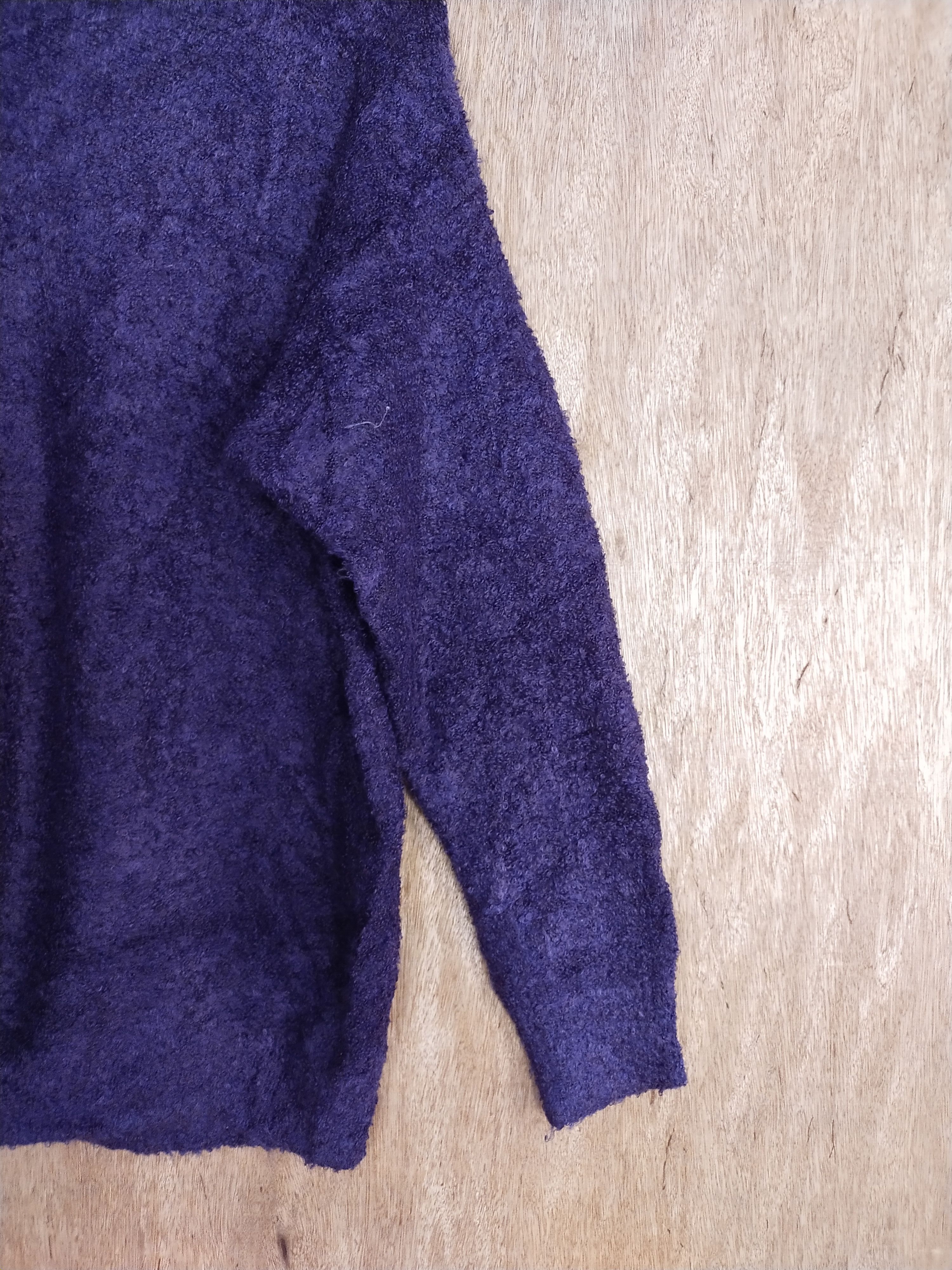 Homespun Knitwear × Japanese Brand GU shag shaggy mohair purple knitwear #S038 Size US M / EU 48-50 / 2 - 6 Thumbnail