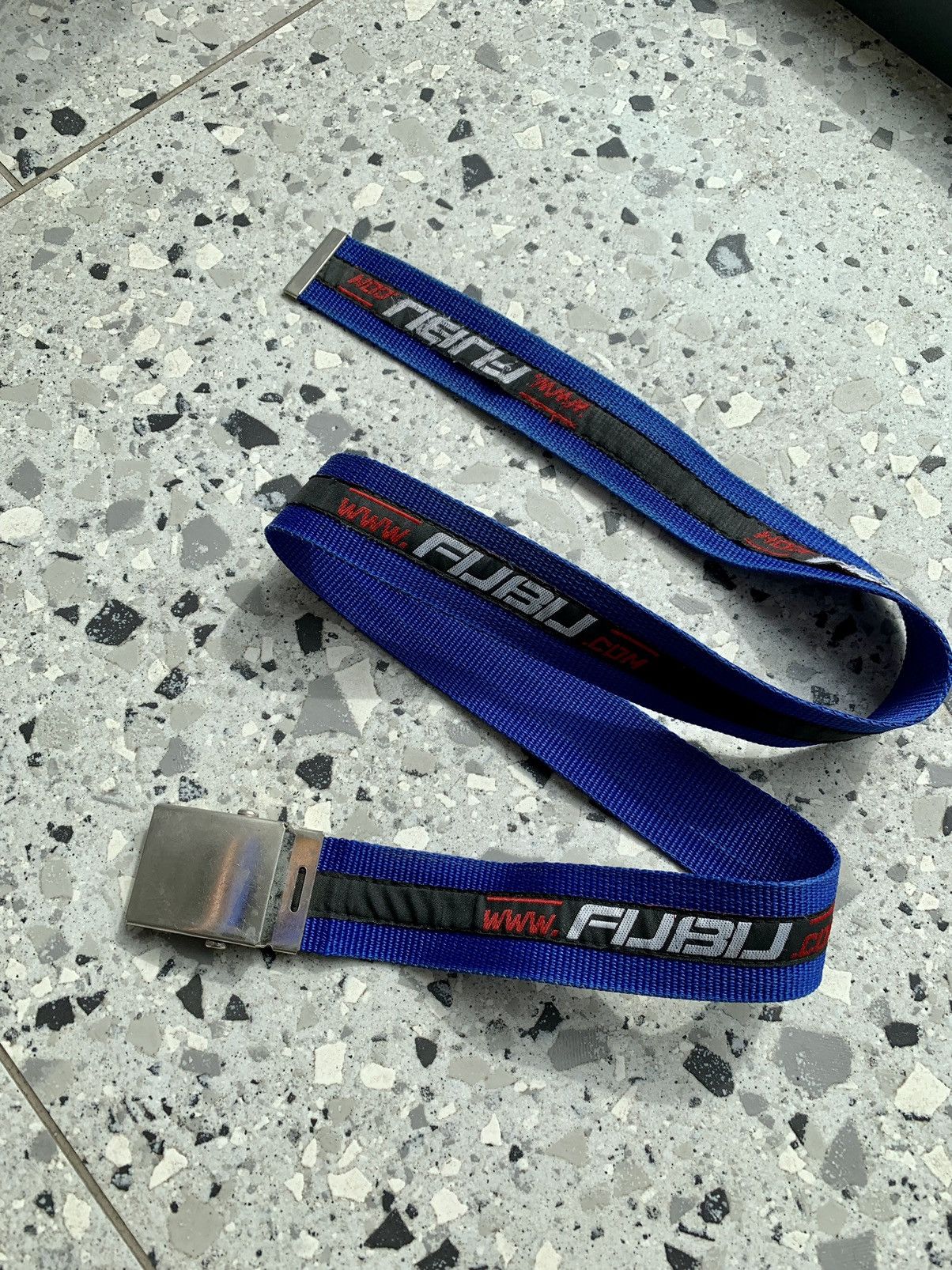 Fubu × Vintage Vintage 90s Fubu Monogram Belt y2k Size ONE SIZE - 1 Thumbnail