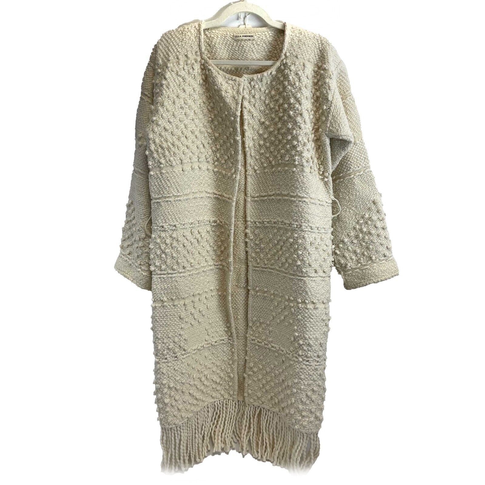 Ulla johnson Ivory Popcorn Cardigan Coat P/S Small