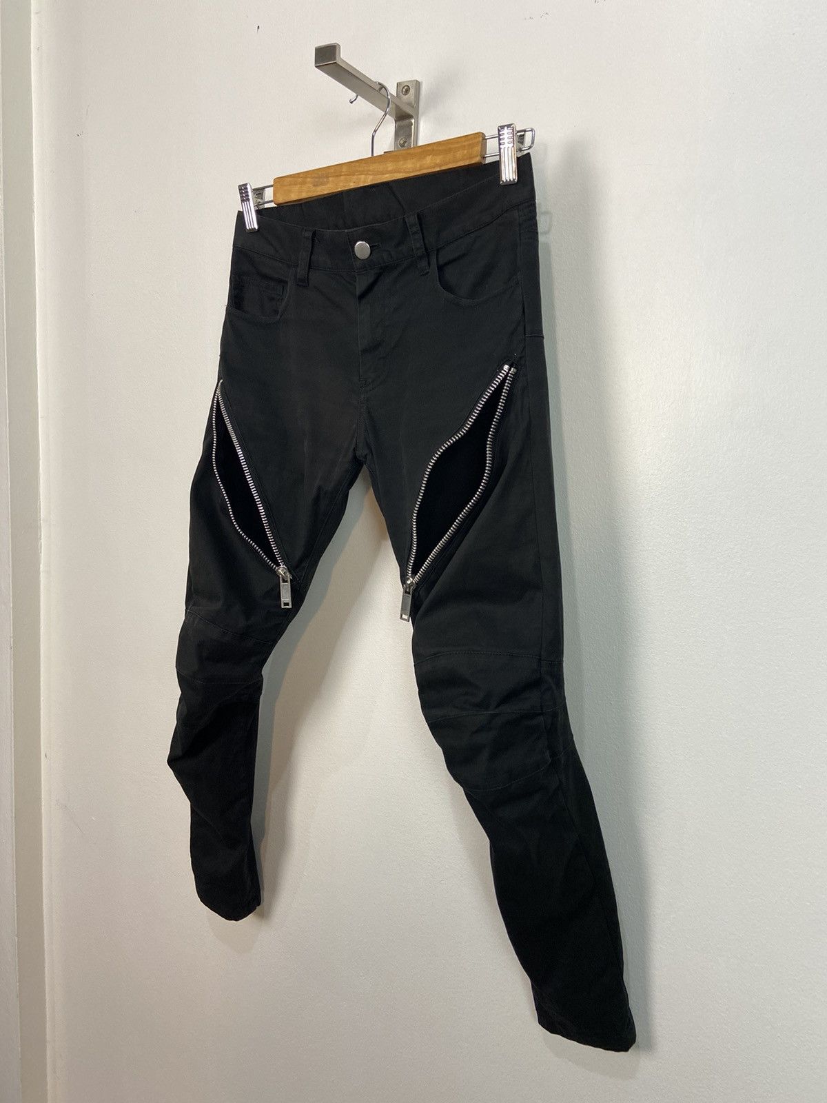 Christian Dada Christian Dada Zip Biker Black Jeans | Grailed