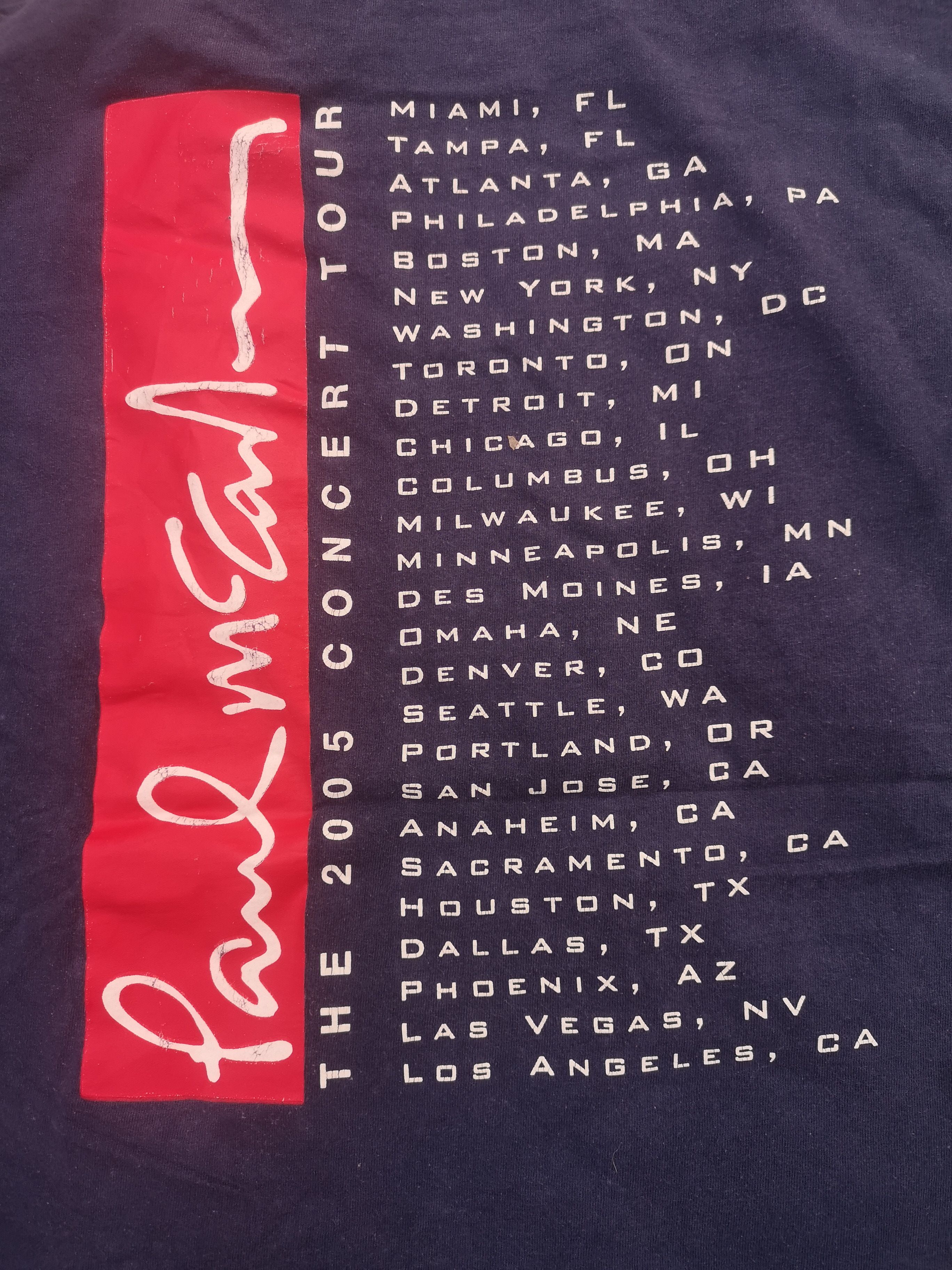 Vintage Paul Mccartney Tour 2005