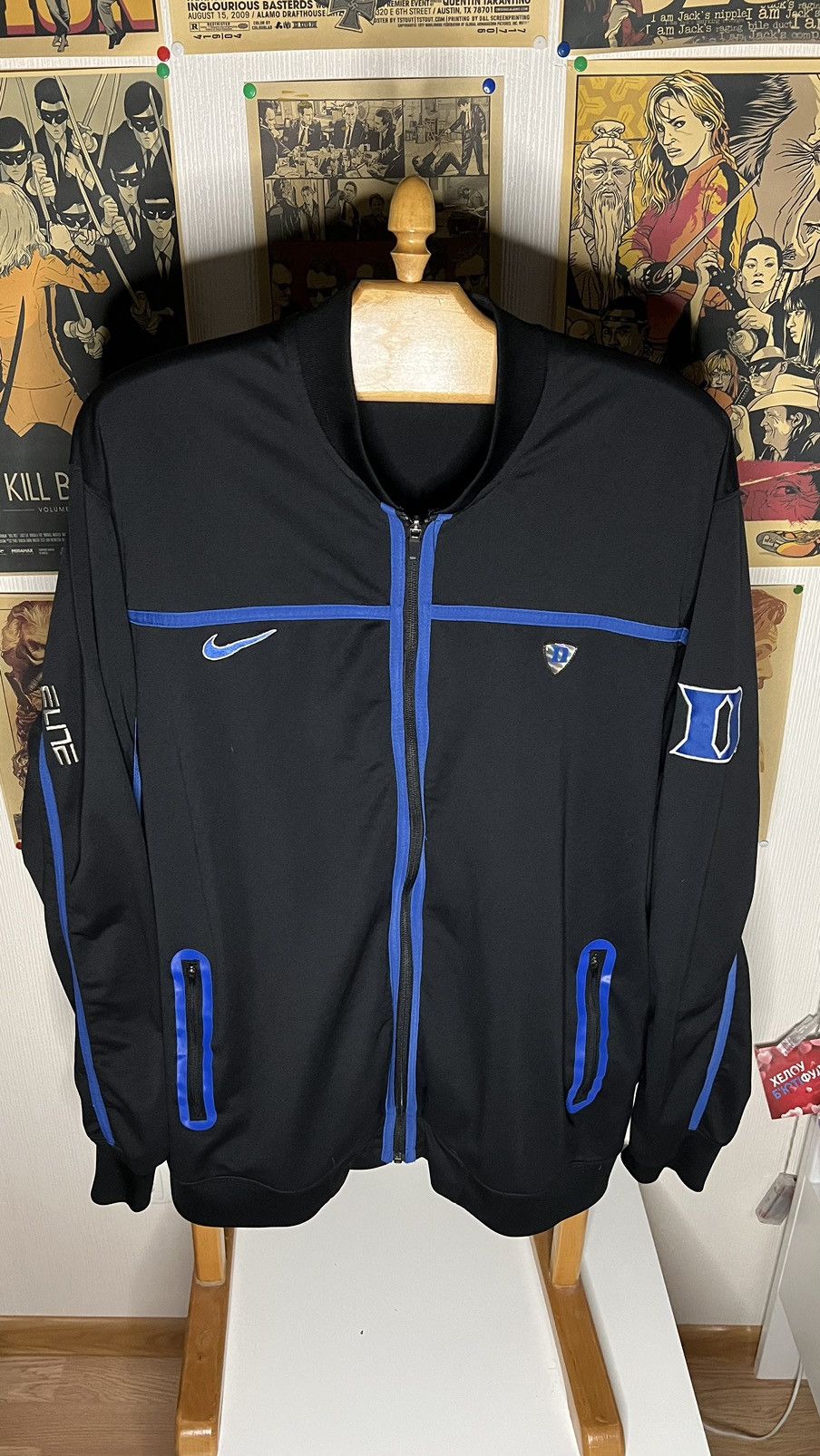 Early 00’s Duke Blue Devils Nike Elite zip bomber jacket