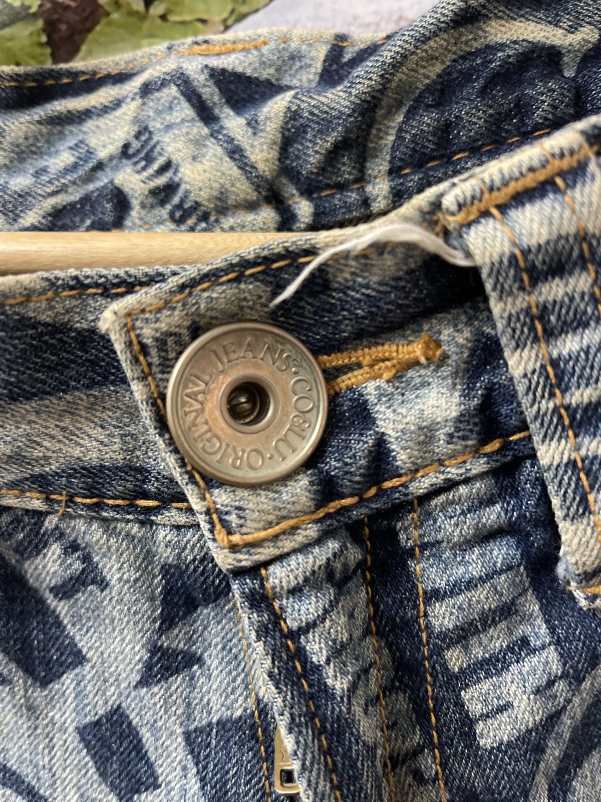 Japanese Brand × Vintage VINTAGE CO&LU ALL OVER ACID WASH PRINTED EFFECT SMILEY RARE Size US 27 - 11 Thumbnail