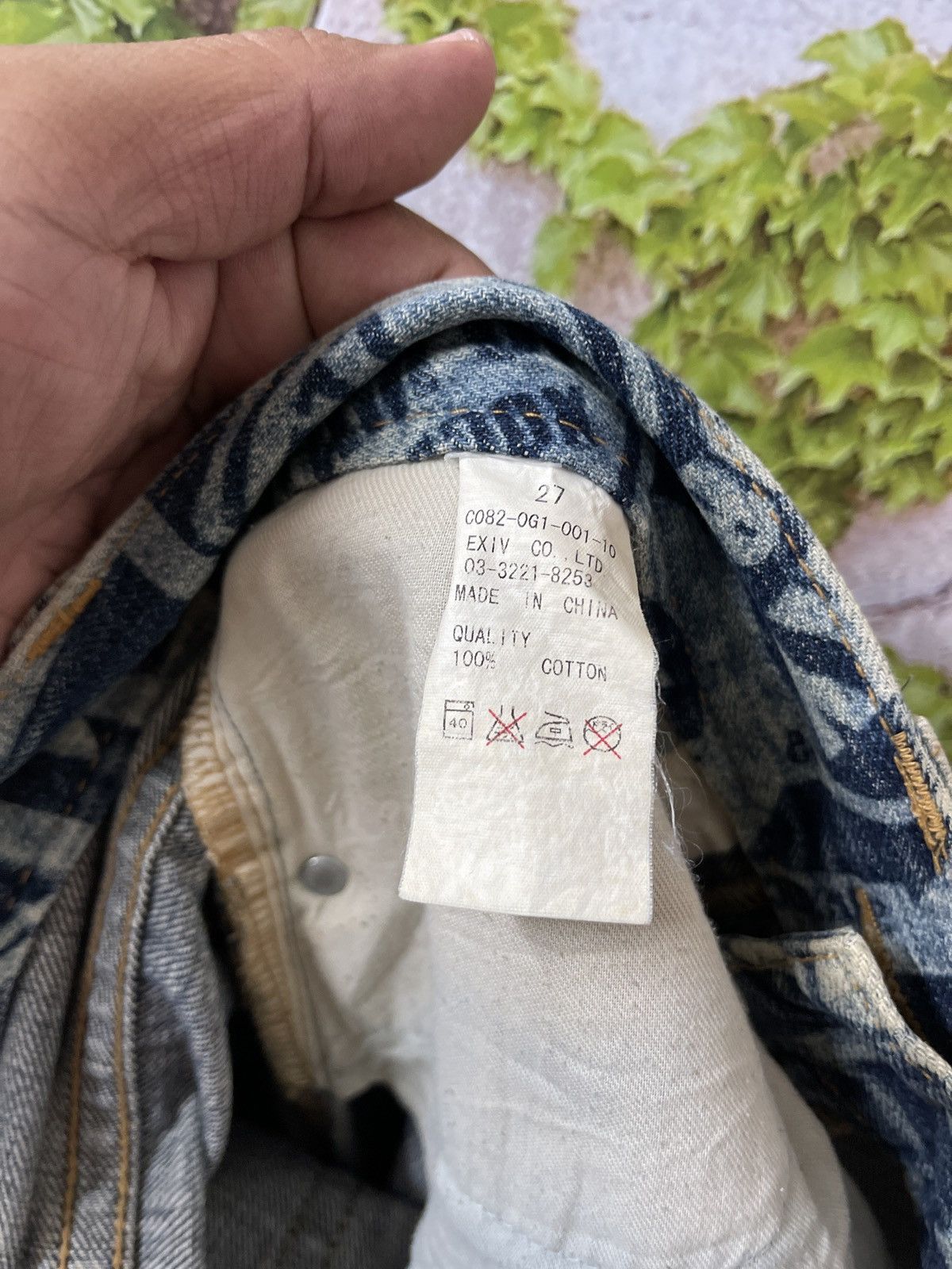 Japanese Brand × Vintage VINTAGE CO&LU ALL OVER ACID WASH PRINTED EFFECT SMILEY RARE Size US 27 - 3 Thumbnail