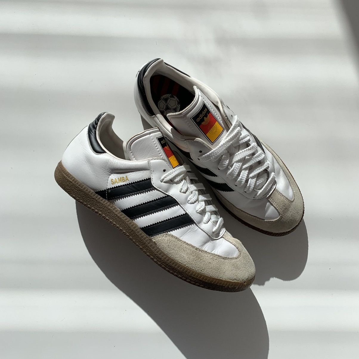 Adidas 2008 Adidas Samba Euro Germany White-Black Size US 7.5 / EU 40-41 - 3 Thumbnail