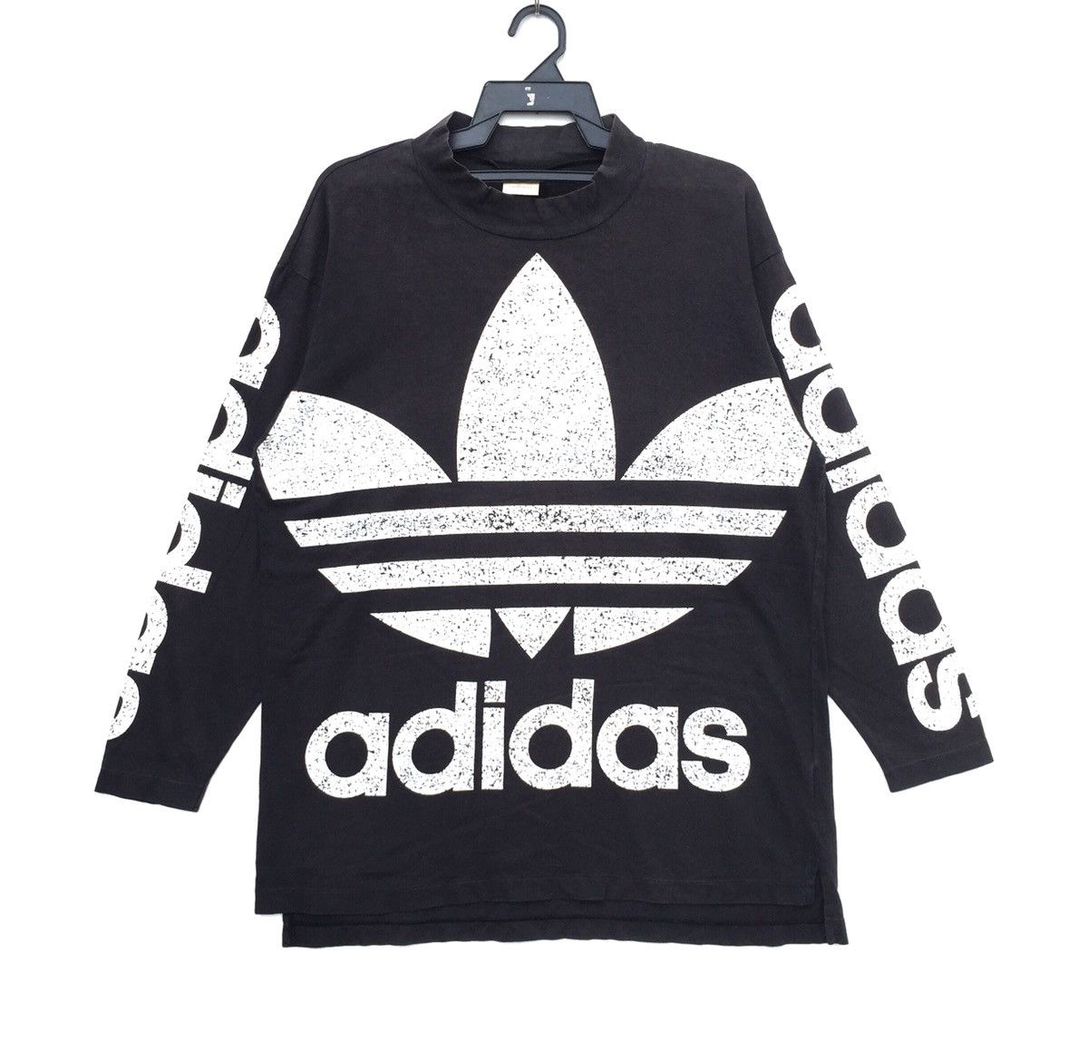 Adidas × Vintage Vintage 90s Adidas Trefoil Big Logo Spell Out T-shirt Swag Size US M / EU 48-50 / 2 - 3 Thumbnail