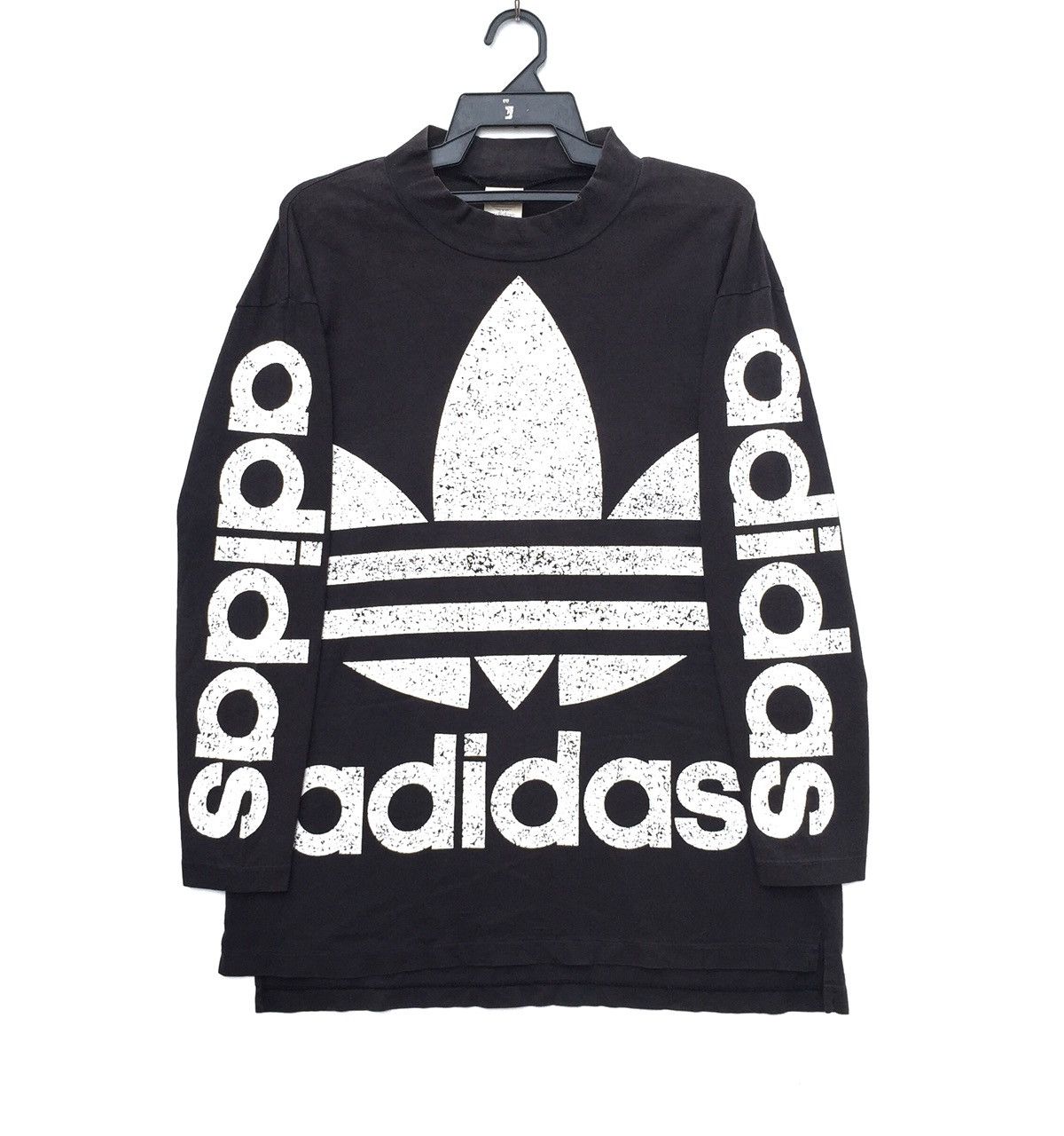 Adidas × Vintage Vintage 90s Adidas Trefoil Big Logo Spell Out T-shirt Swag Size US M / EU 48-50 / 2 - 2 Thumbnail