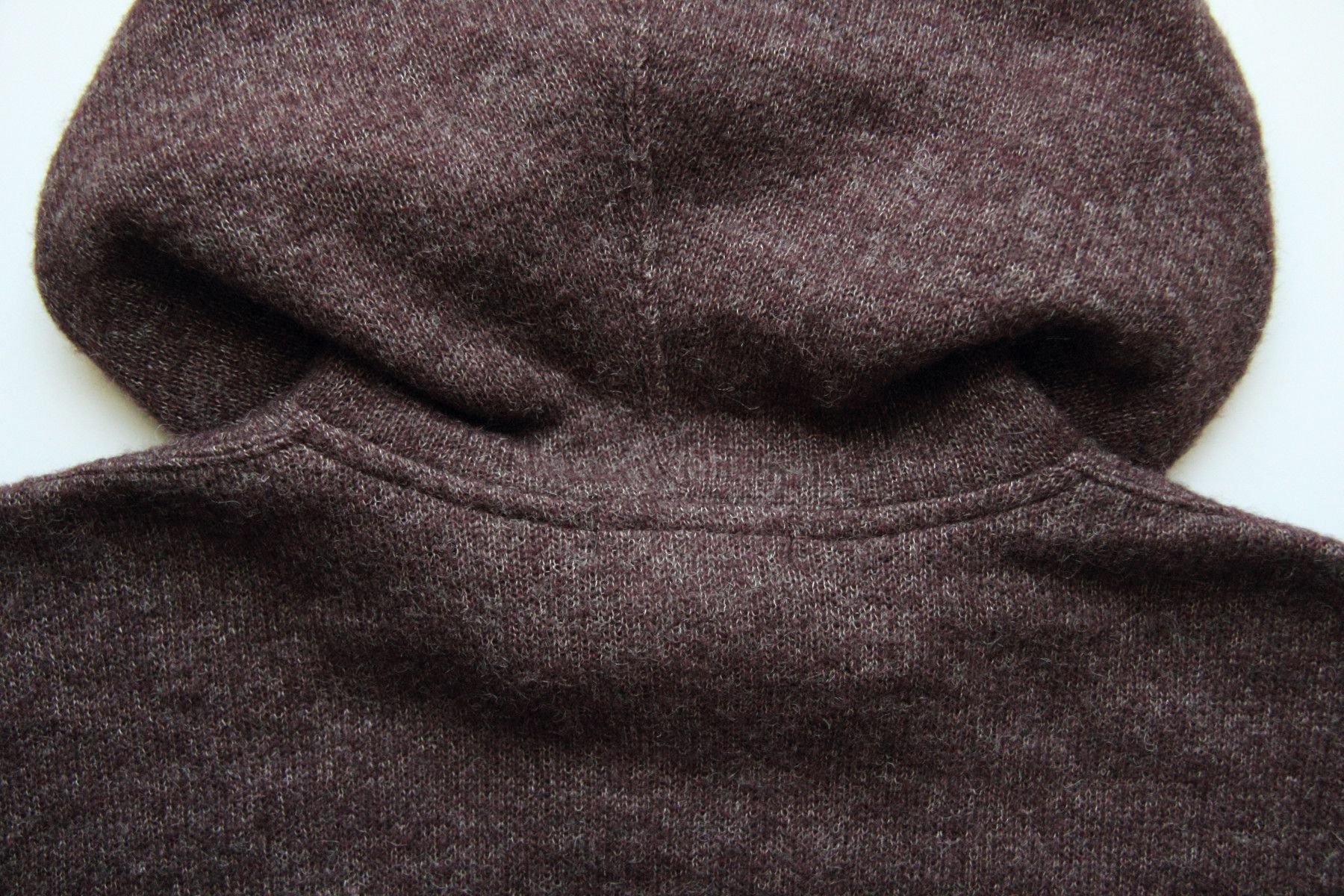 CDG HOMME PLUS HOODED KNIT LIGHT COAT SIZE M