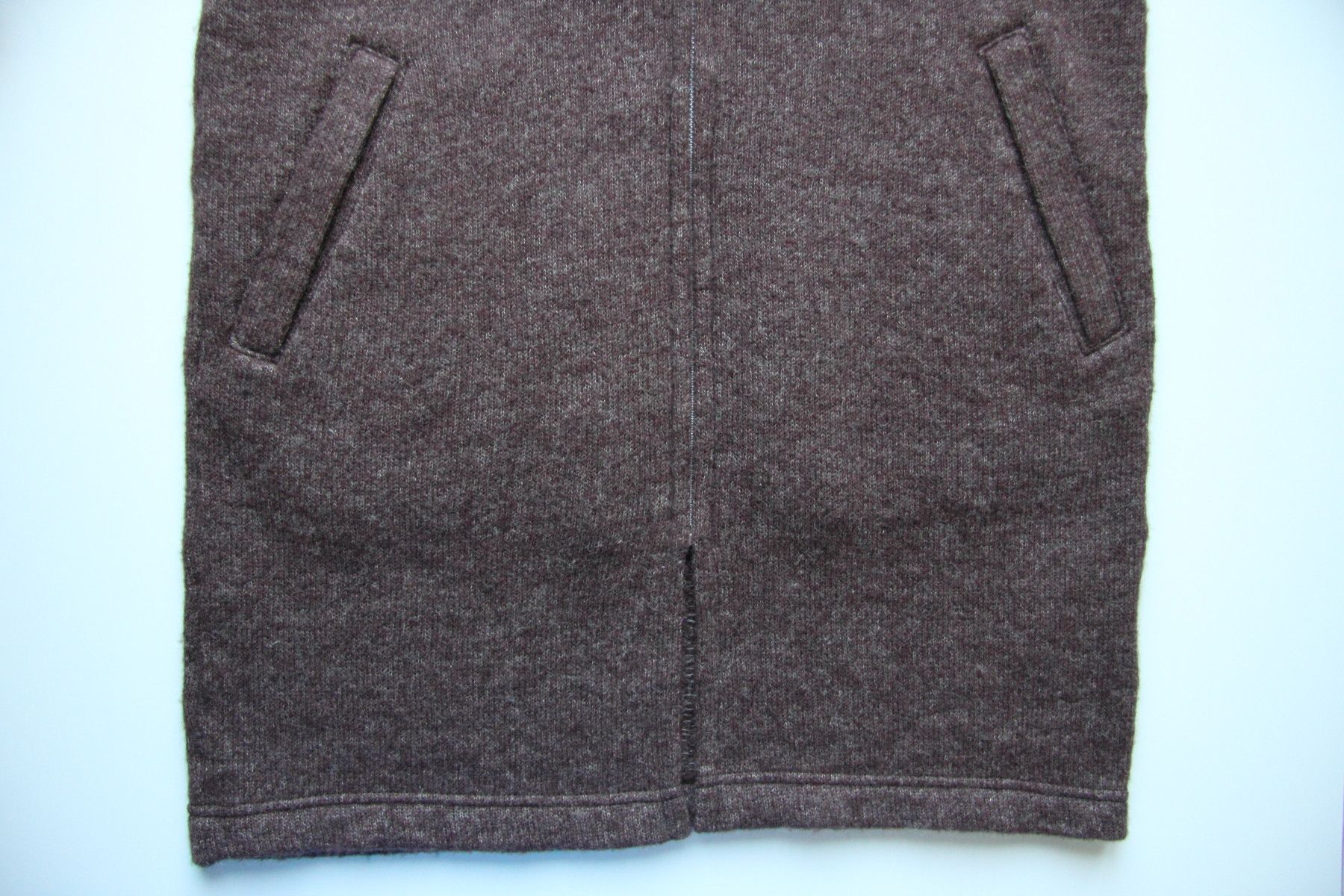 CDG HOMME PLUS HOODED KNIT LIGHT COAT SIZE M