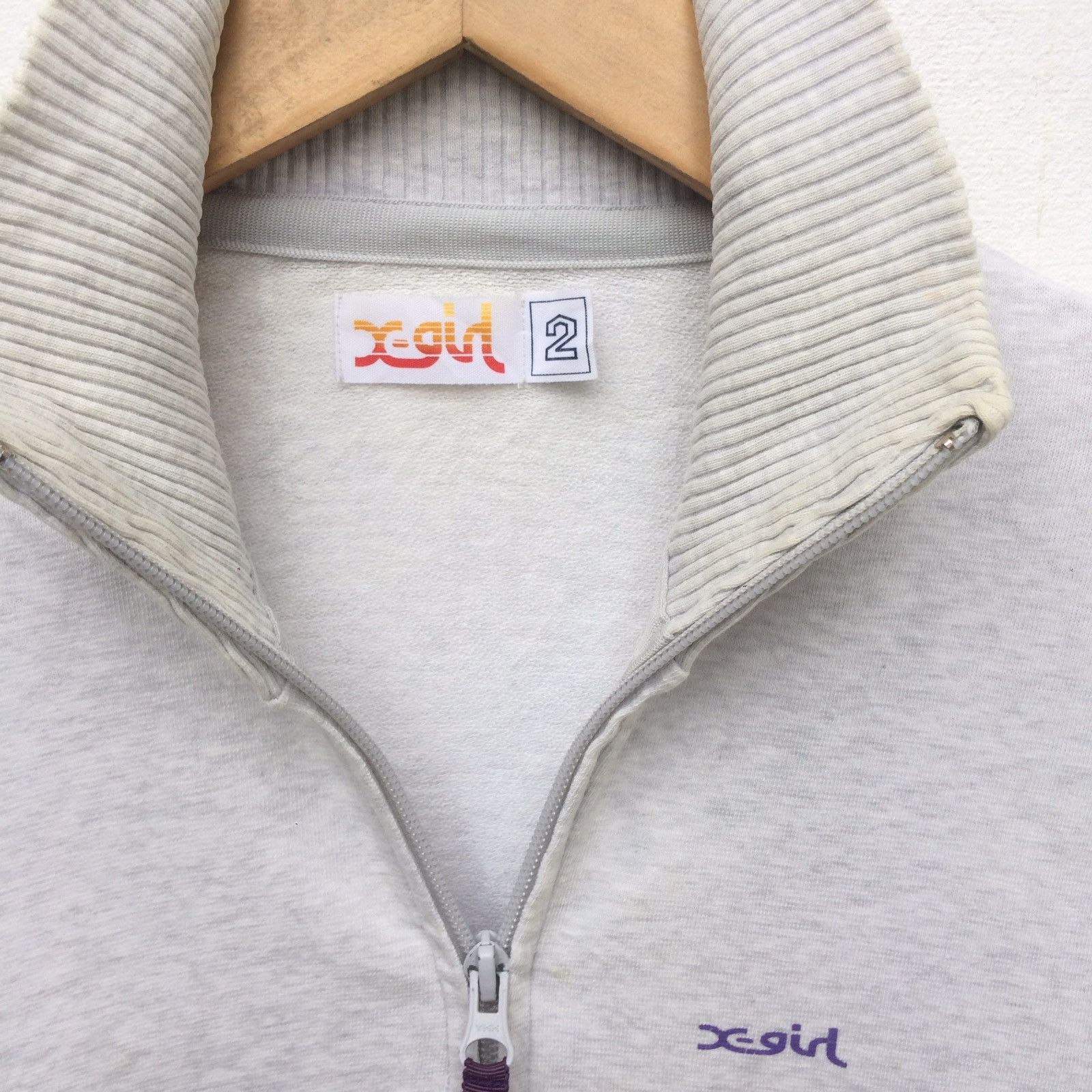 Japanese Brand Vintage X-Girl Spell Out Jacket | XS | Small Logo Zipper Size US XS / EU 42 / 0 - 3 Thumbnail
