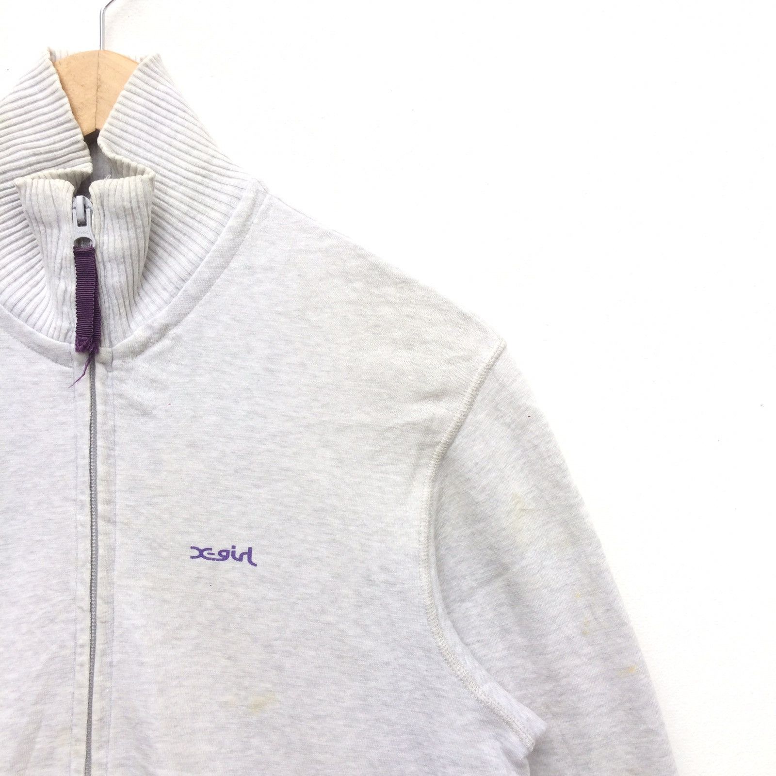 Japanese Brand Vintage X-Girl Spell Out Jacket | XS | Small Logo Zipper Size US XS / EU 42 / 0 - 4 Thumbnail