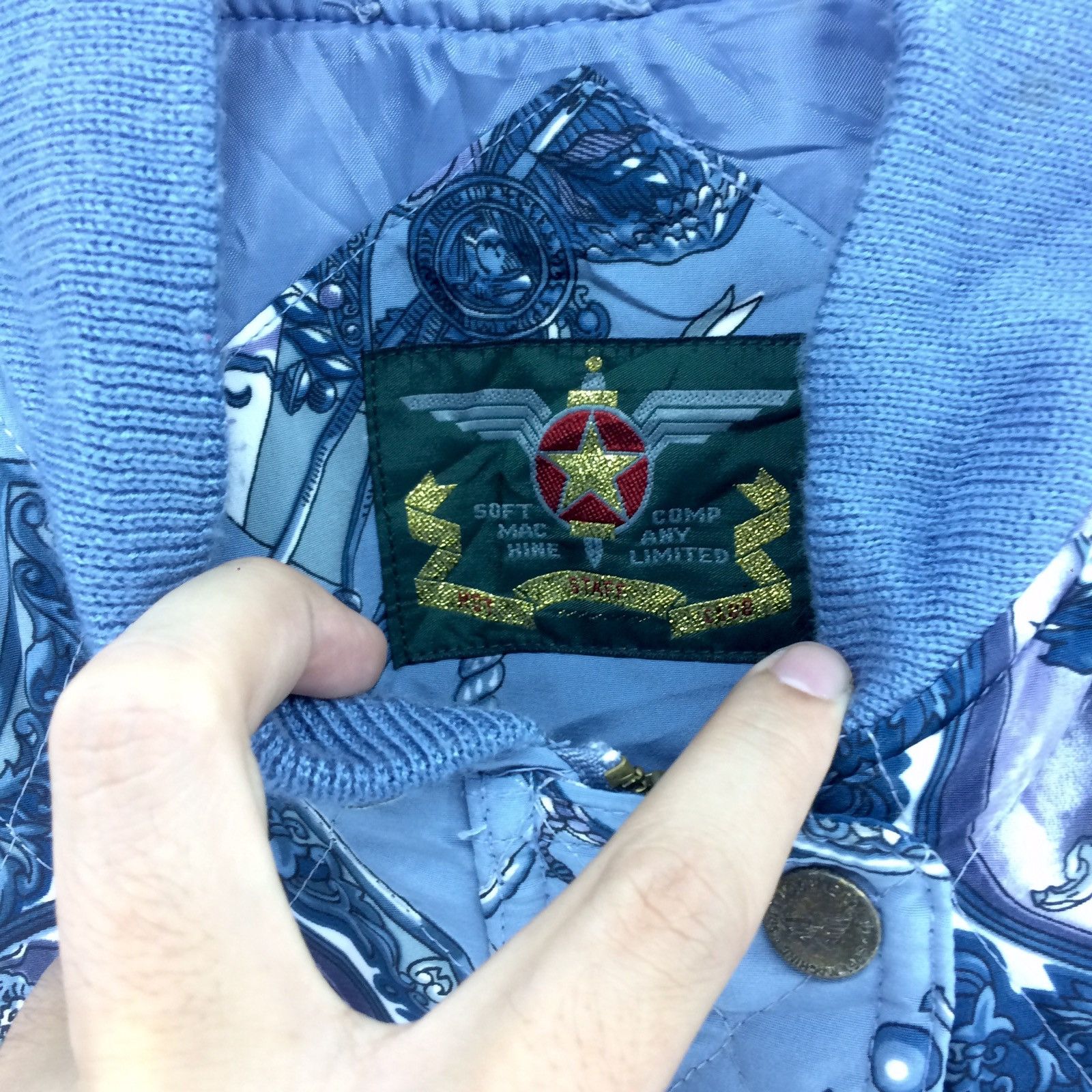 Other Vintage Baroque Bomber Jacket | Pop Art Full Print | M Size US M / EU 48-50 / 2 - 2 Thumbnail