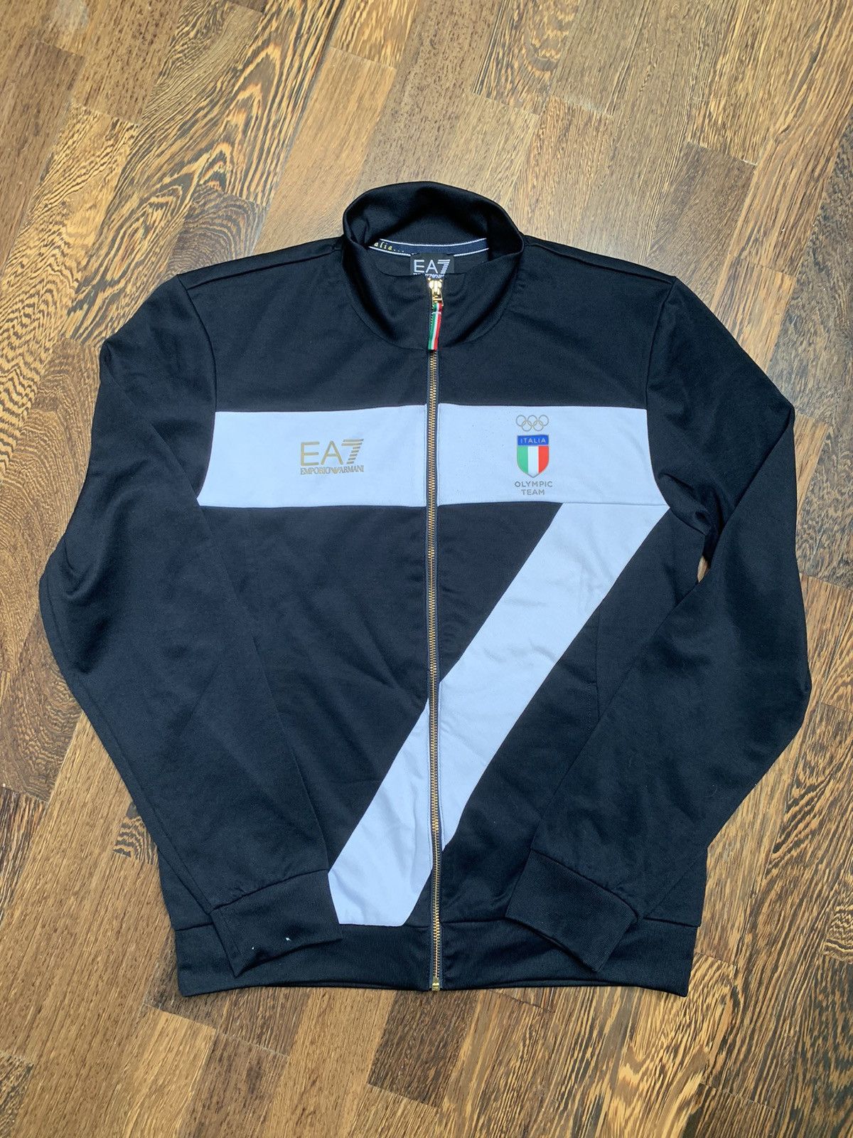 Vintage Armani Jeans Zip Up Rain Jacket Size XL