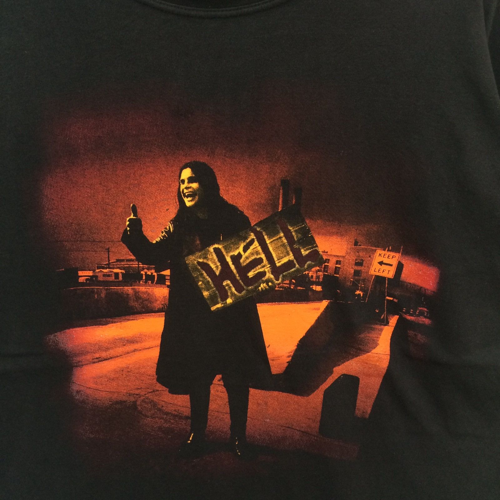 Vintage 90s Ozzy Osbourne Hell T-shirt Trash Metal L - Tops