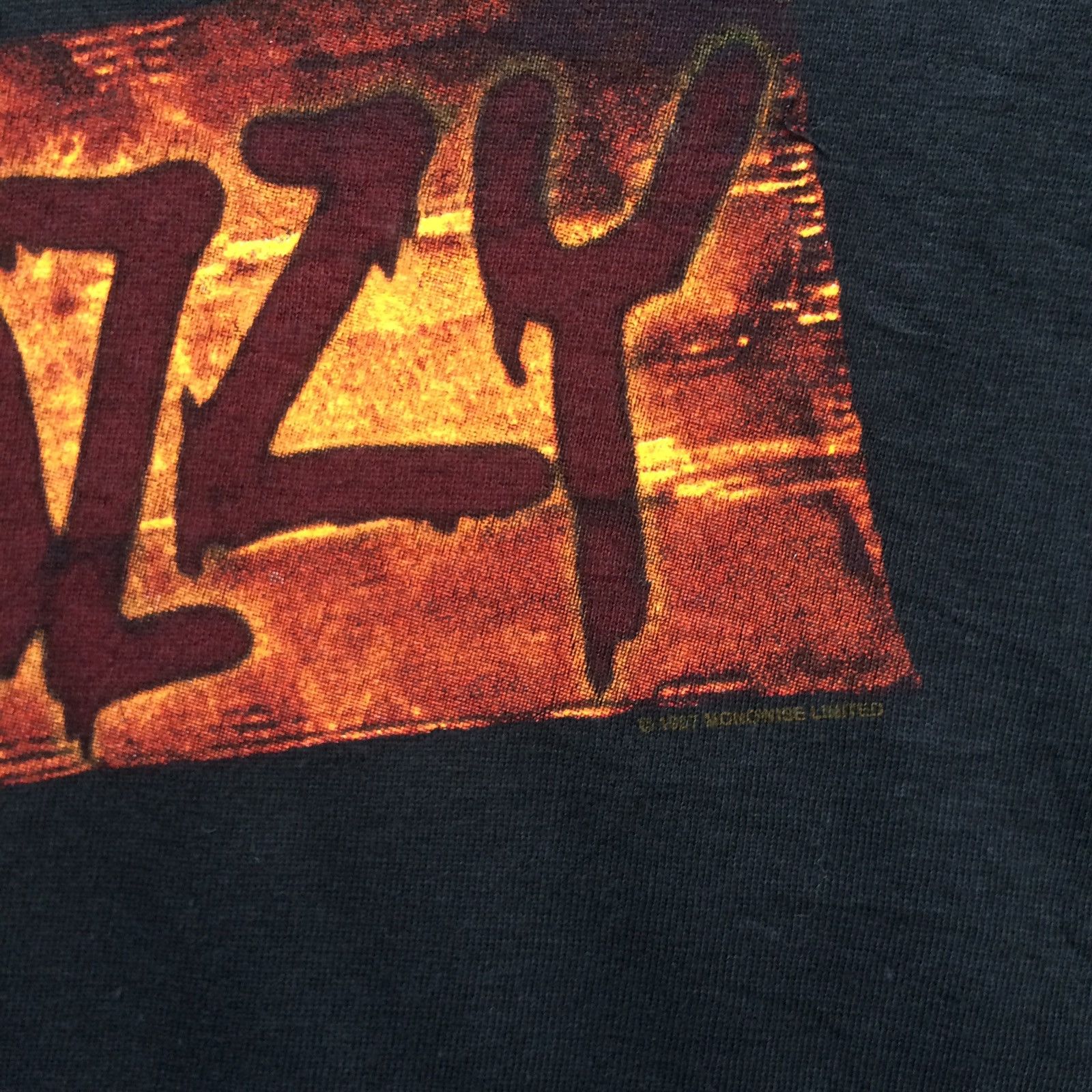 Band Tees Vintage 90s Ozzy Osbourne Hell T-shirt | Trash Metal | L Size US L / EU 52-54 / 3 - 7 Thumbnail