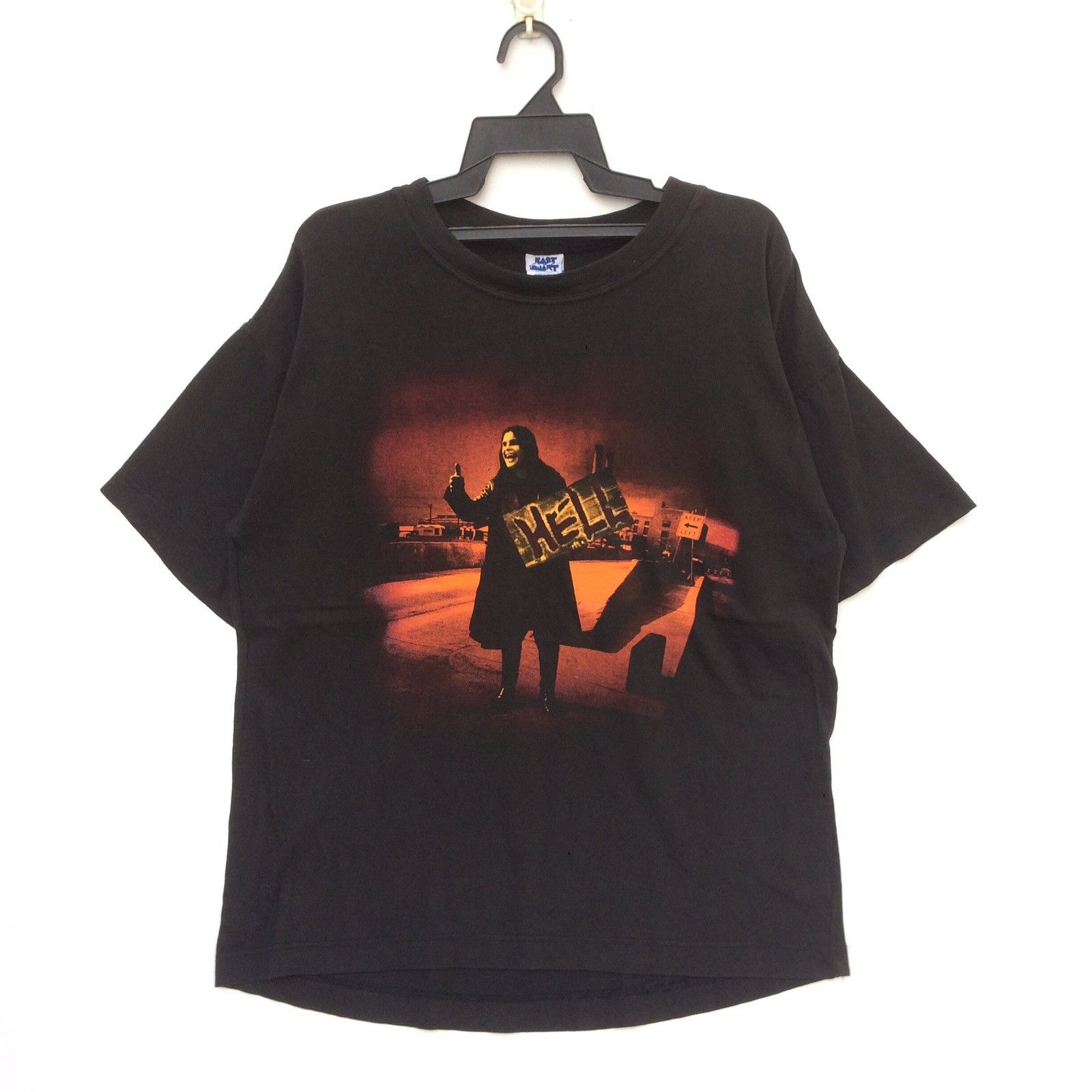 Band Tees Vintage 90s Ozzy Osbourne Hell T-shirt | Trash Metal | L Size US L / EU 52-54 / 3 - 1 Thumbnail