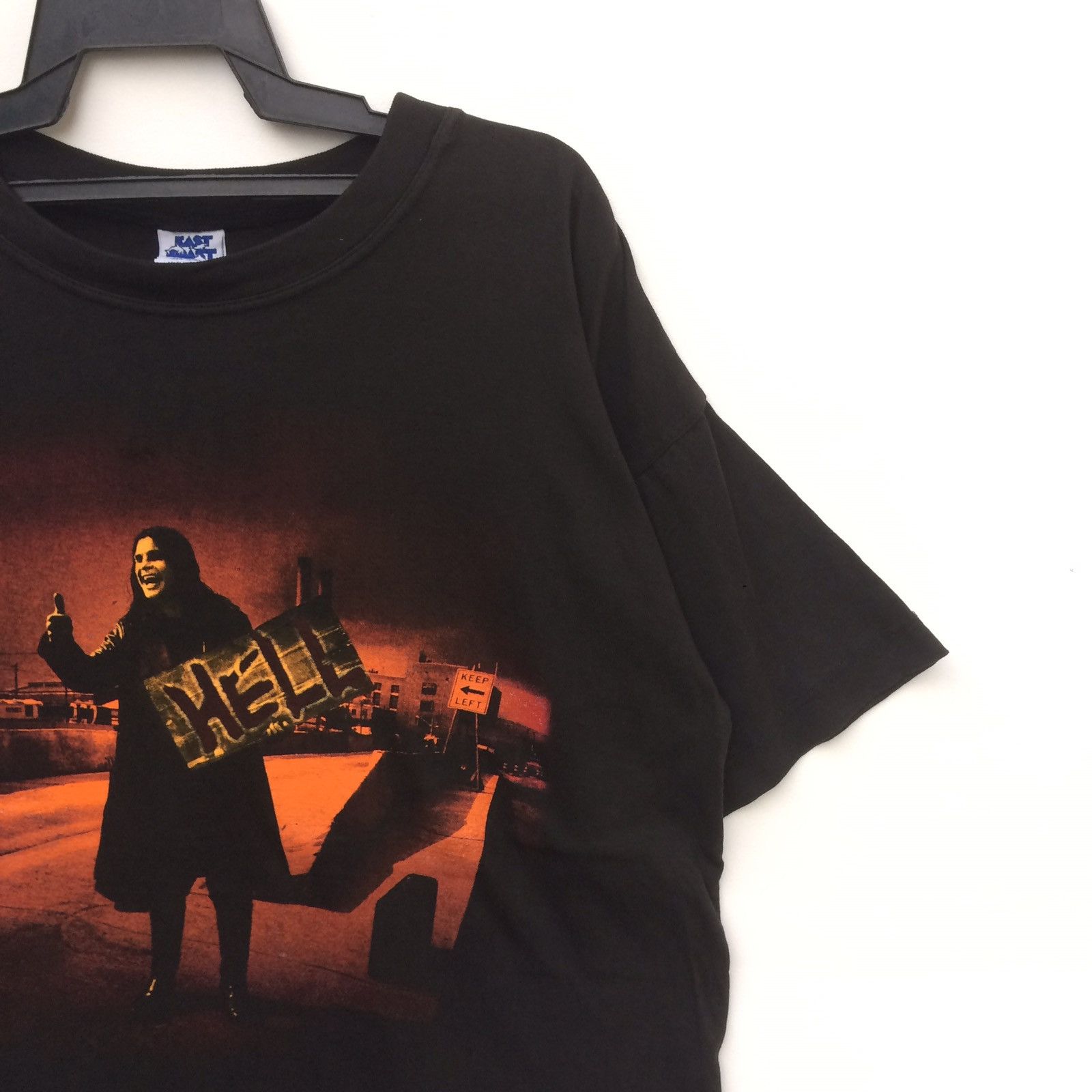 Band Tees Vintage 90s Ozzy Osbourne Hell T-shirt | Trash Metal | L Size US L / EU 52-54 / 3 - 2 Thumbnail