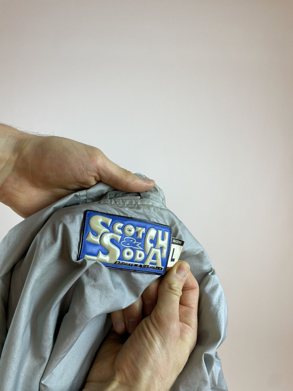 Scotch & Soda SCOTCH SODA VINTAGE HOODED JACKET Washed Gray Mens size L Size US L / EU 52-54 / 3 - 9 Thumbnail