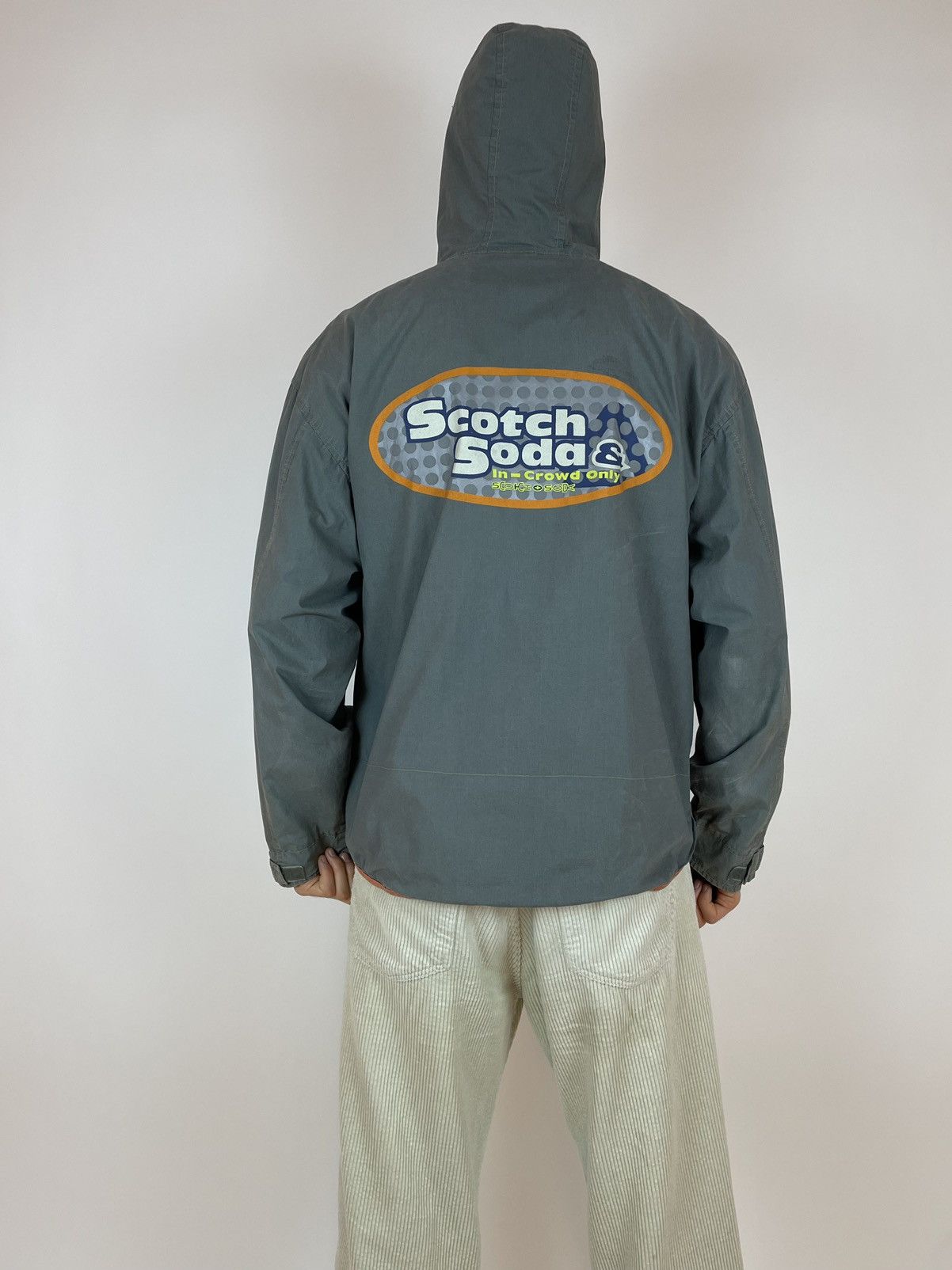 Scotch & Soda SCOTCH SODA VINTAGE HOODED JACKET Washed Gray Mens size L Size US L / EU 52-54 / 3 - 7 Thumbnail