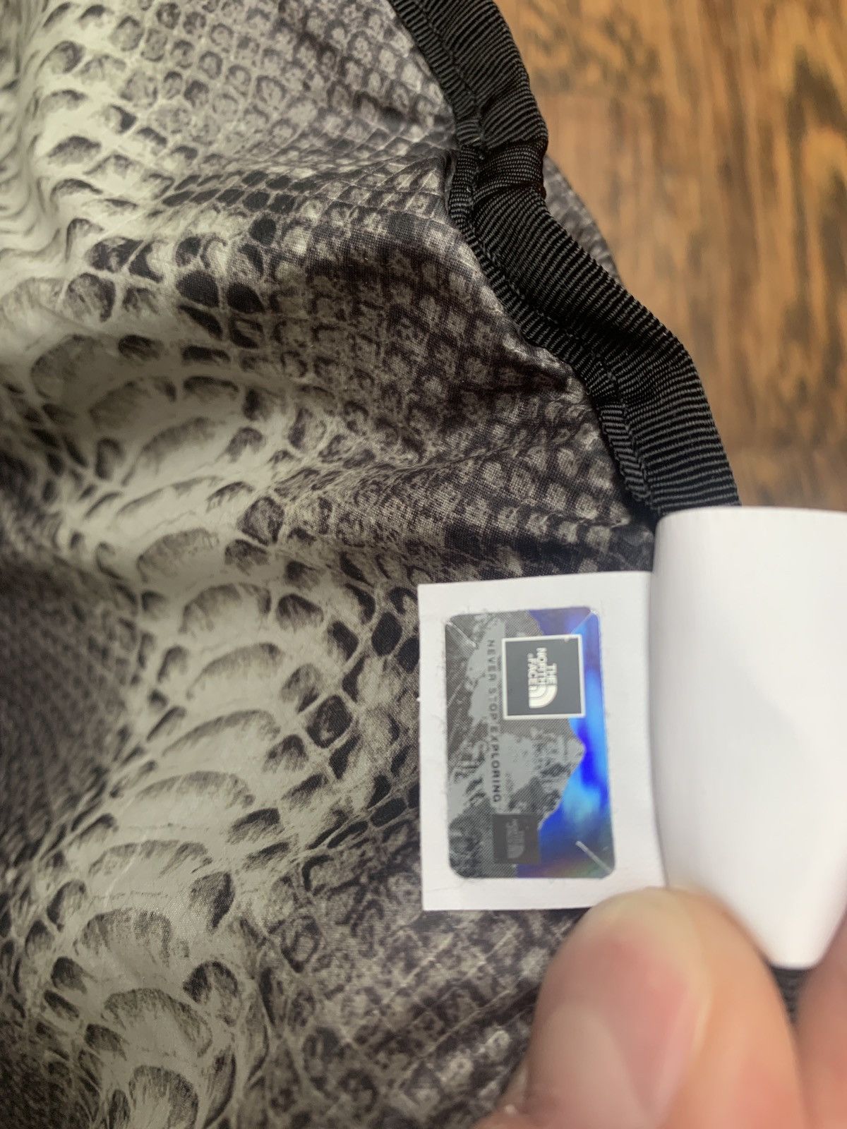 Supreme x TNF Snake print