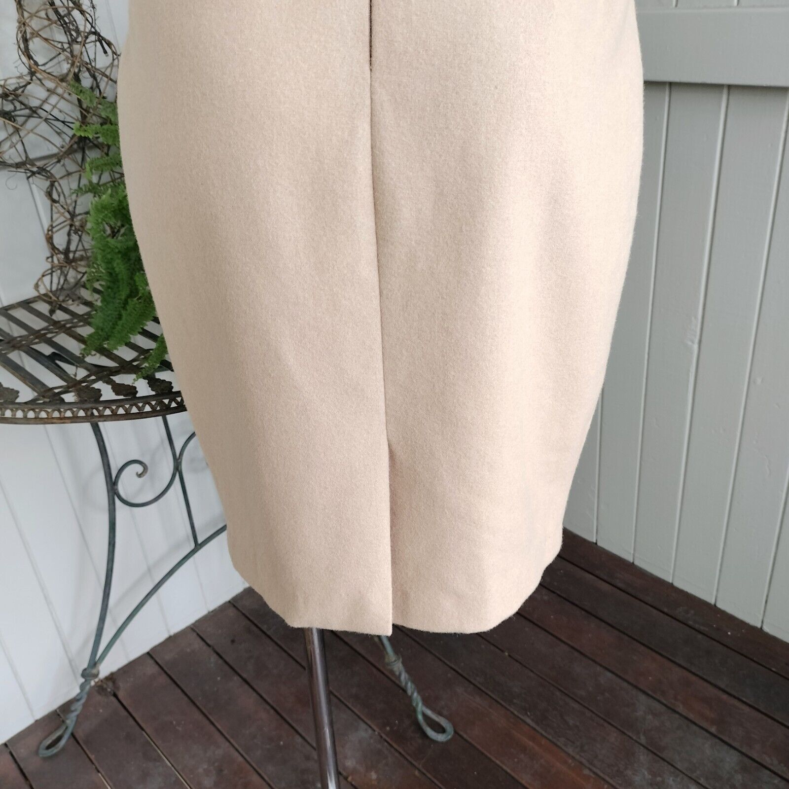 Designer Korean Brand Skirt High Waist Knit Wool Blend Pencil Belted Size 27" / US 4 / IT 40 - 6 Thumbnail