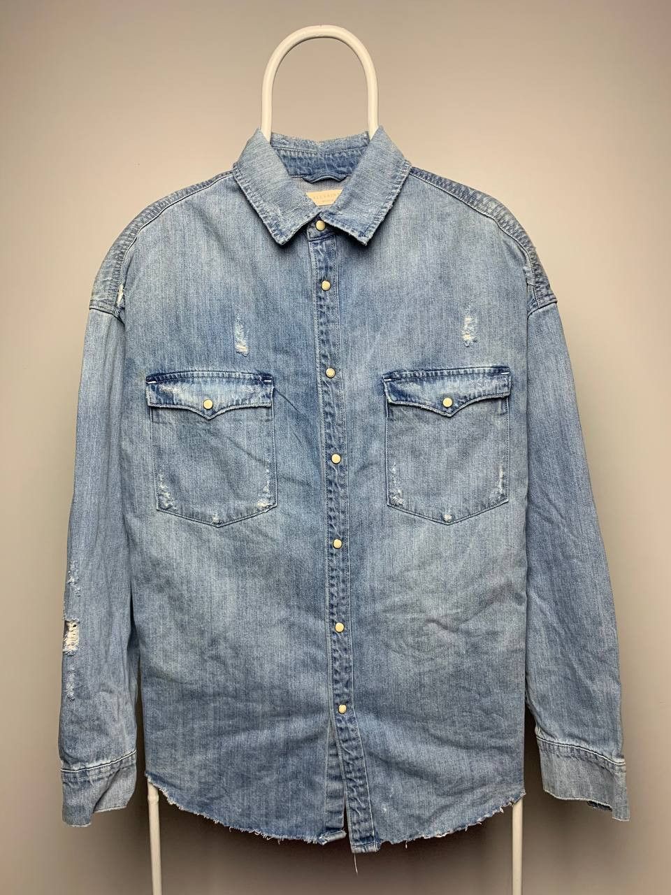 Allsaints overshirt light denim size M vintage streetwear