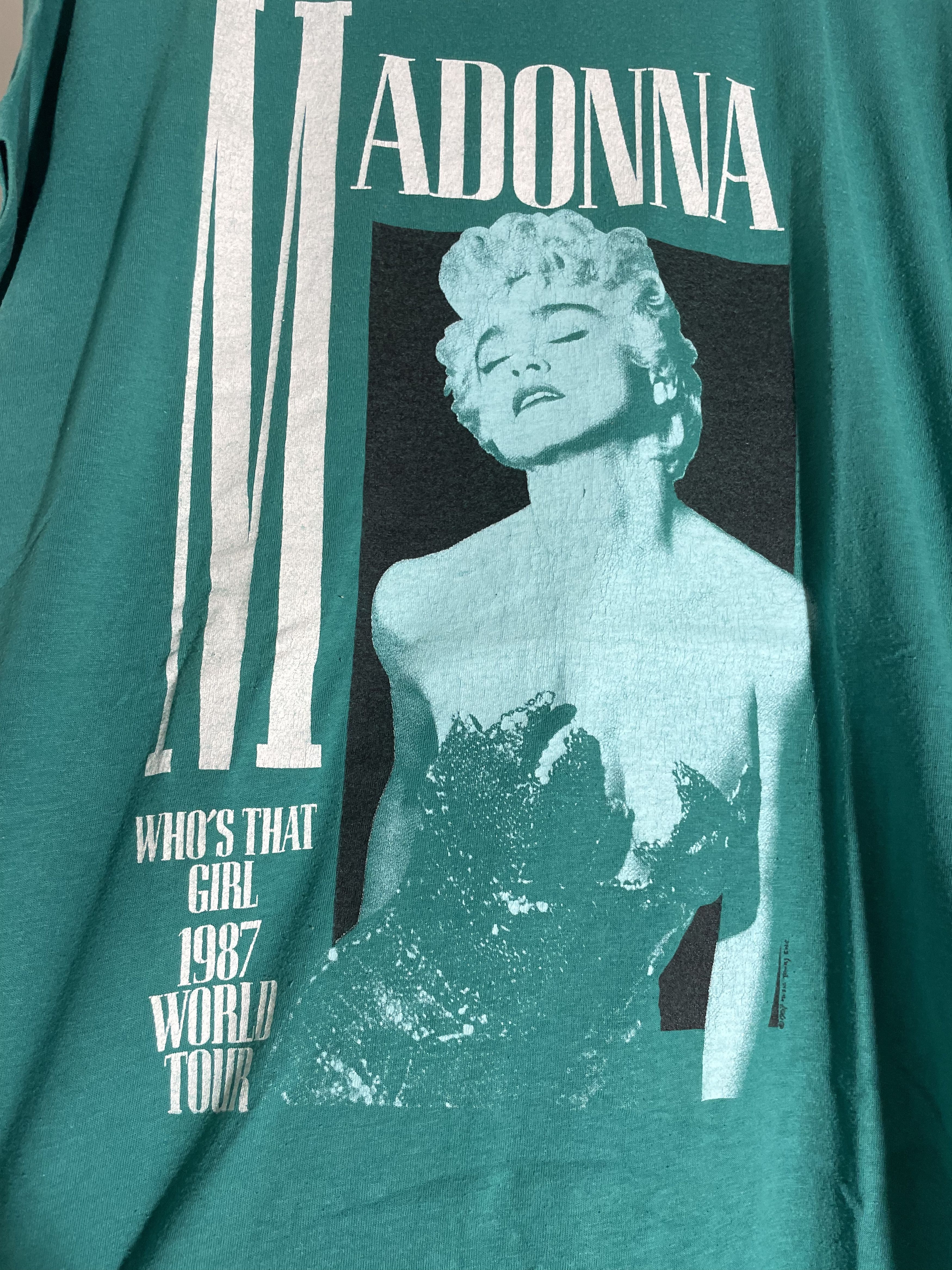 Band Tees Vintage Madonna Who's that girl 1987 world tour Size US XL / EU 56 / 4 - 2 Thumbnail
