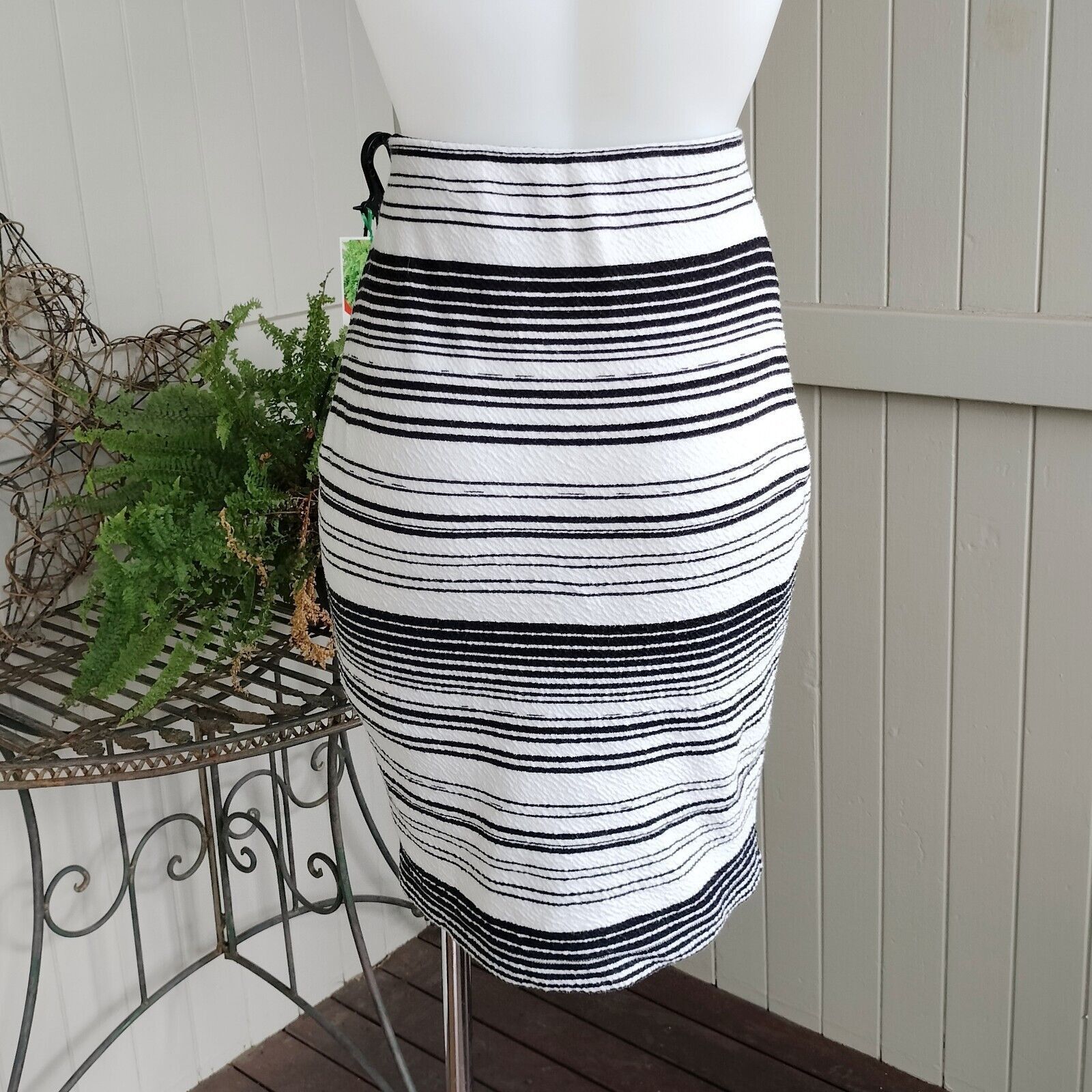 Country Road × Designer Country Road Skirt Stripe High Waist Bodycon Tube Corporate Size 26" / US 2 / IT 38 - 2 Thumbnail