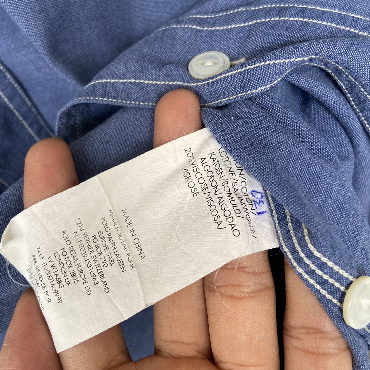 RRL Ralph Lauren RRL Double RL Chambray Shirt Size US M / EU 48-50 / 2 - 6 Thumbnail