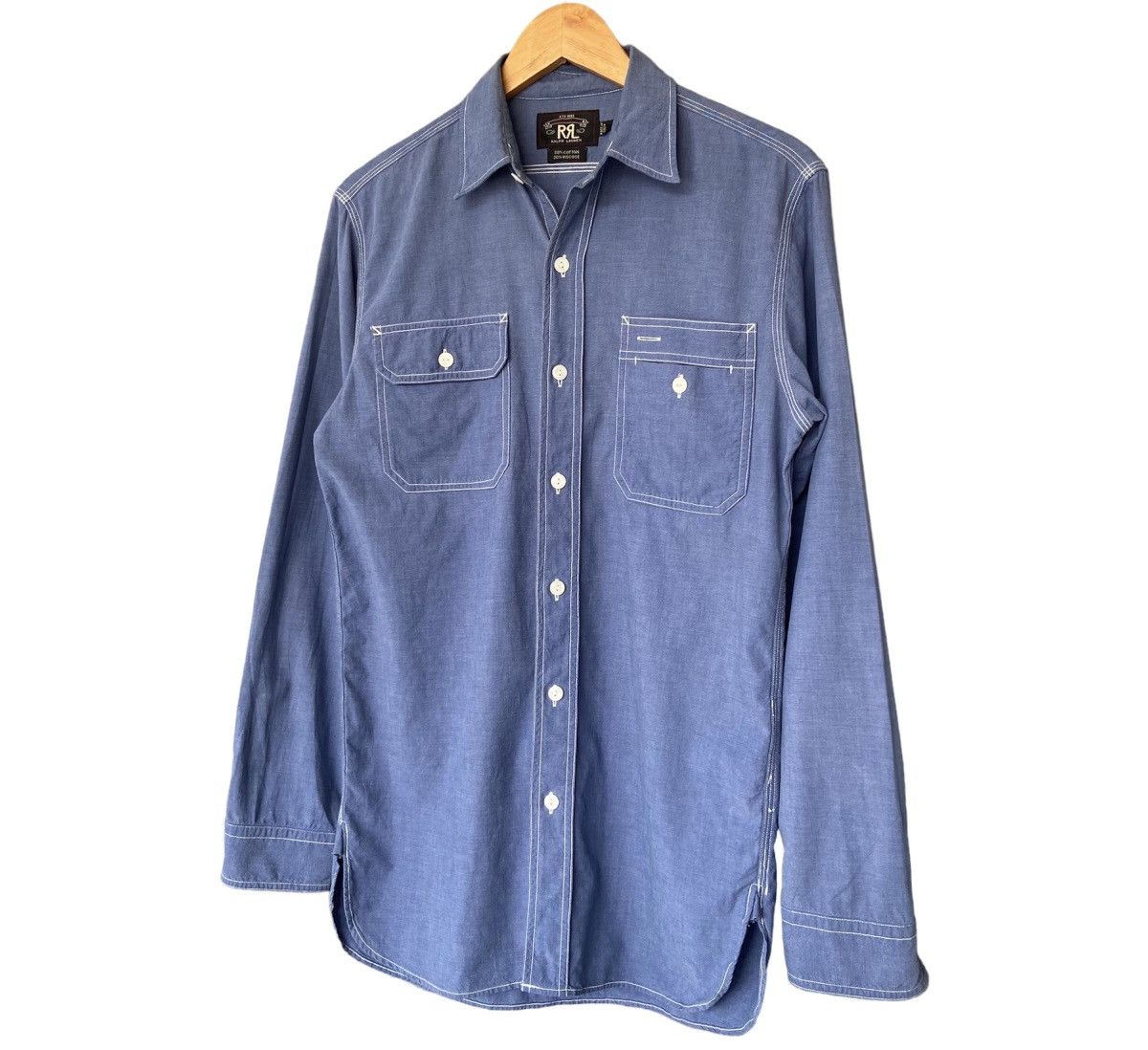 RRL Ralph Lauren RRL Double RL Chambray Shirt Size US M / EU 48-50 / 2 - 3 Thumbnail