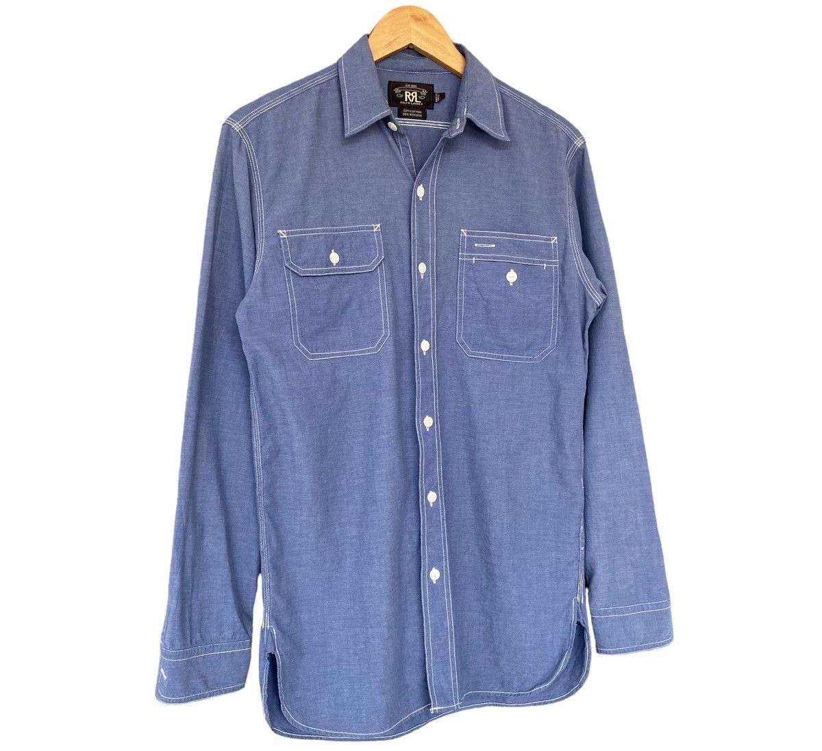RRL Ralph Lauren RRL Double RL Chambray Shirt Size US M / EU 48-50 / 2 - 2 Thumbnail