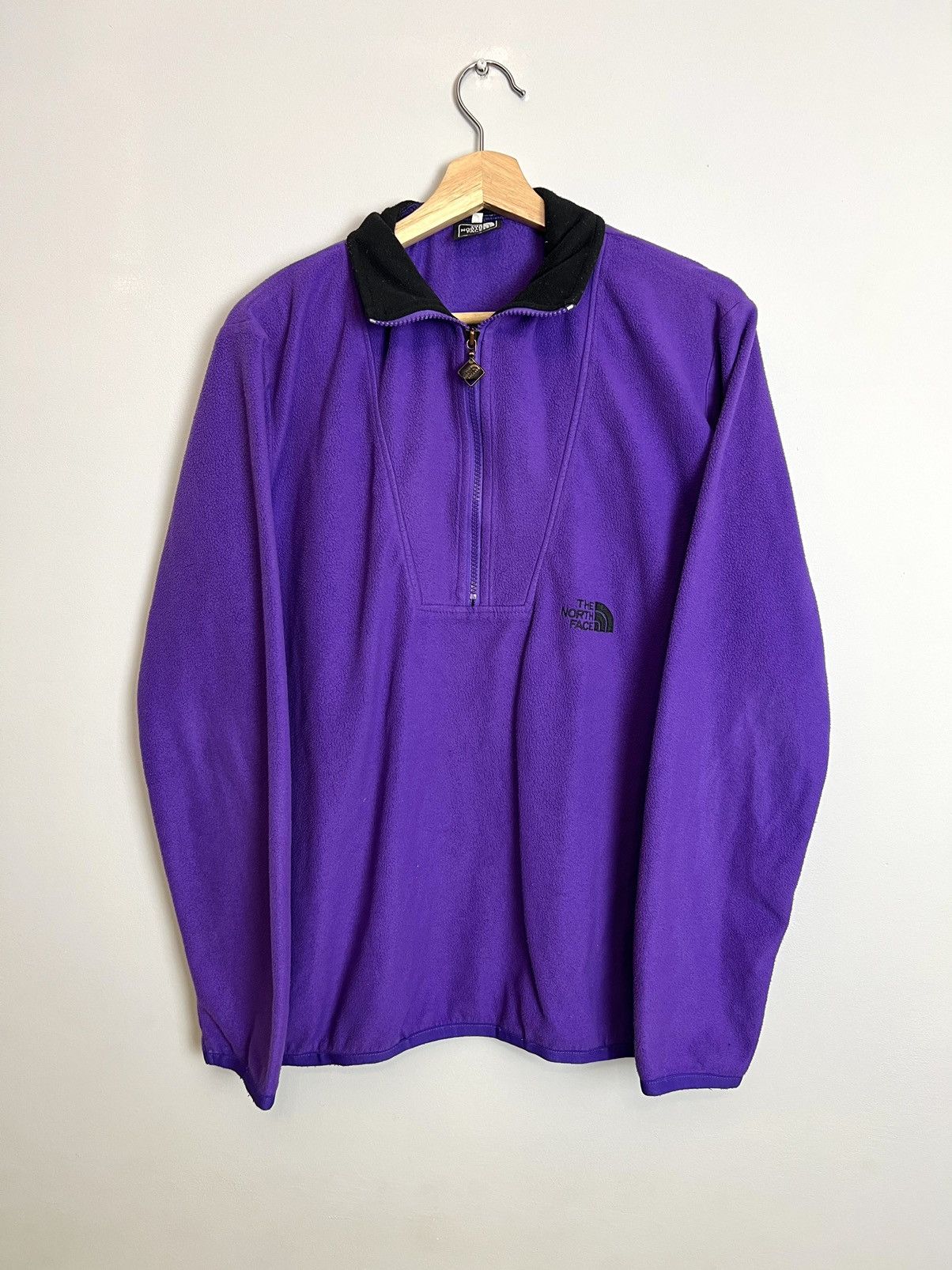 The North Face Rare Vintage 90s the north face purple fleece jacket Hype Size US L / EU 52-54 / 3 - 1 Thumbnail