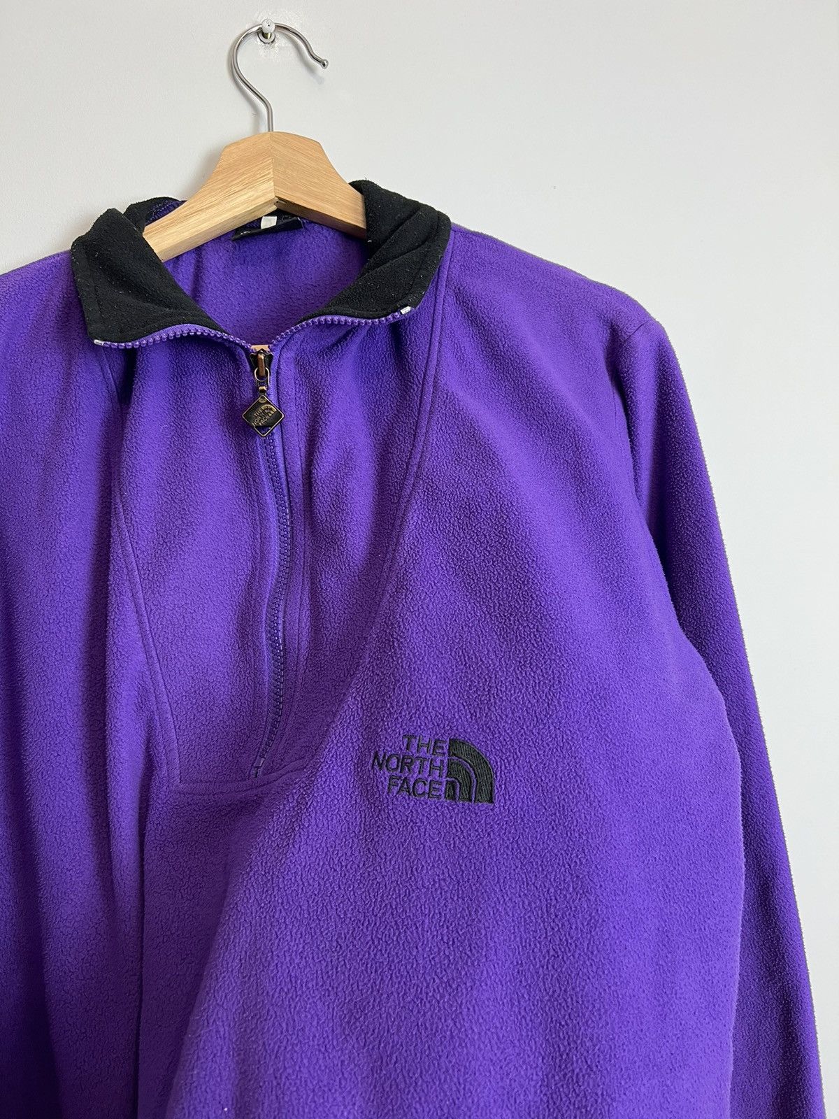 The North Face Rare Vintage 90s the north face purple fleece jacket Hype Size US L / EU 52-54 / 3 - 3 Thumbnail