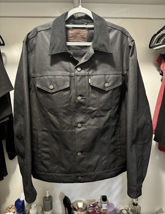 Levi's Waxed Tin Cloth Trucker Jacket Grailed