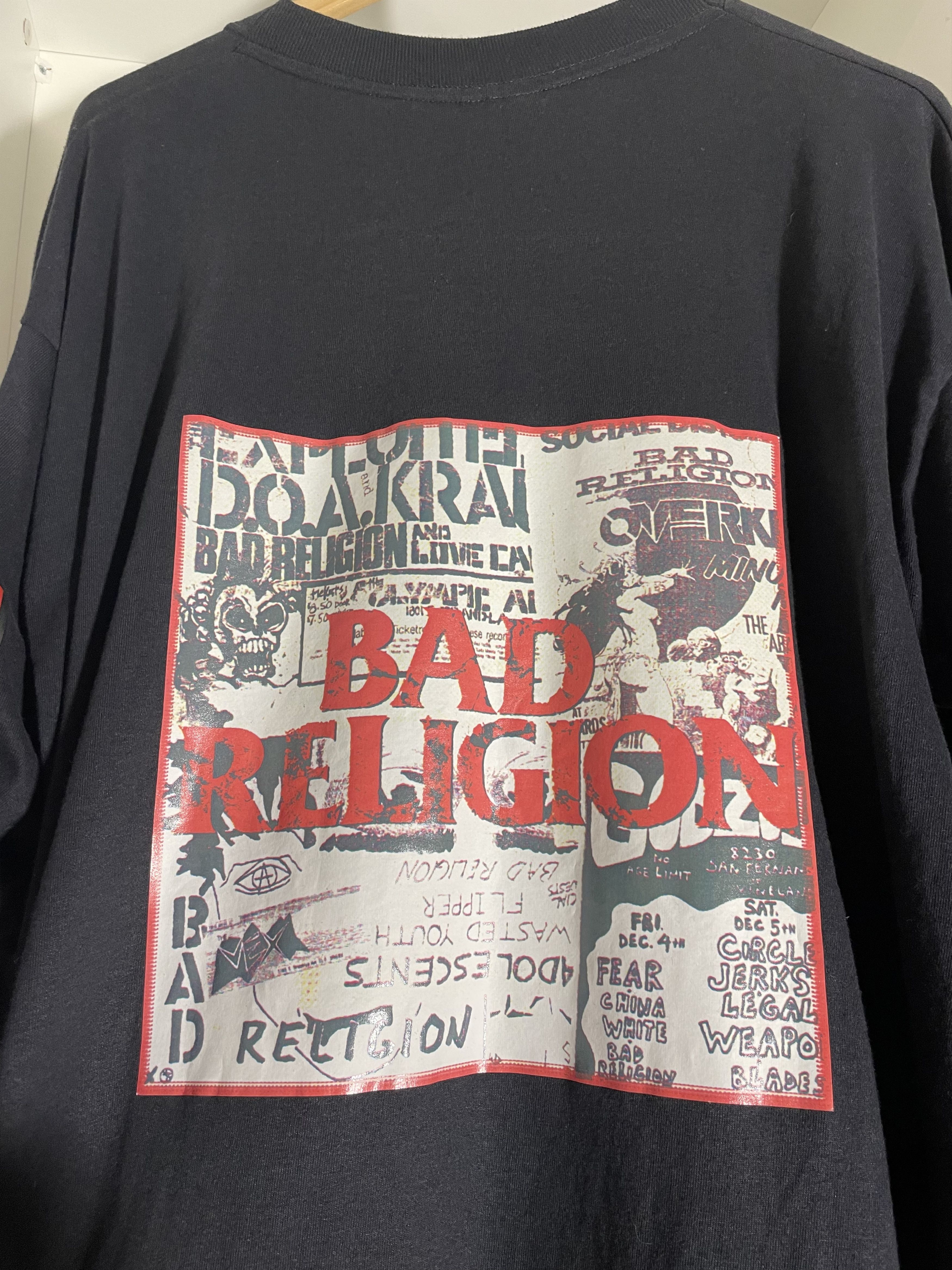 Band Tees Vintage Bad Religion 90s Longsleeve Size US XL / EU 56 / 4 - 5 Thumbnail