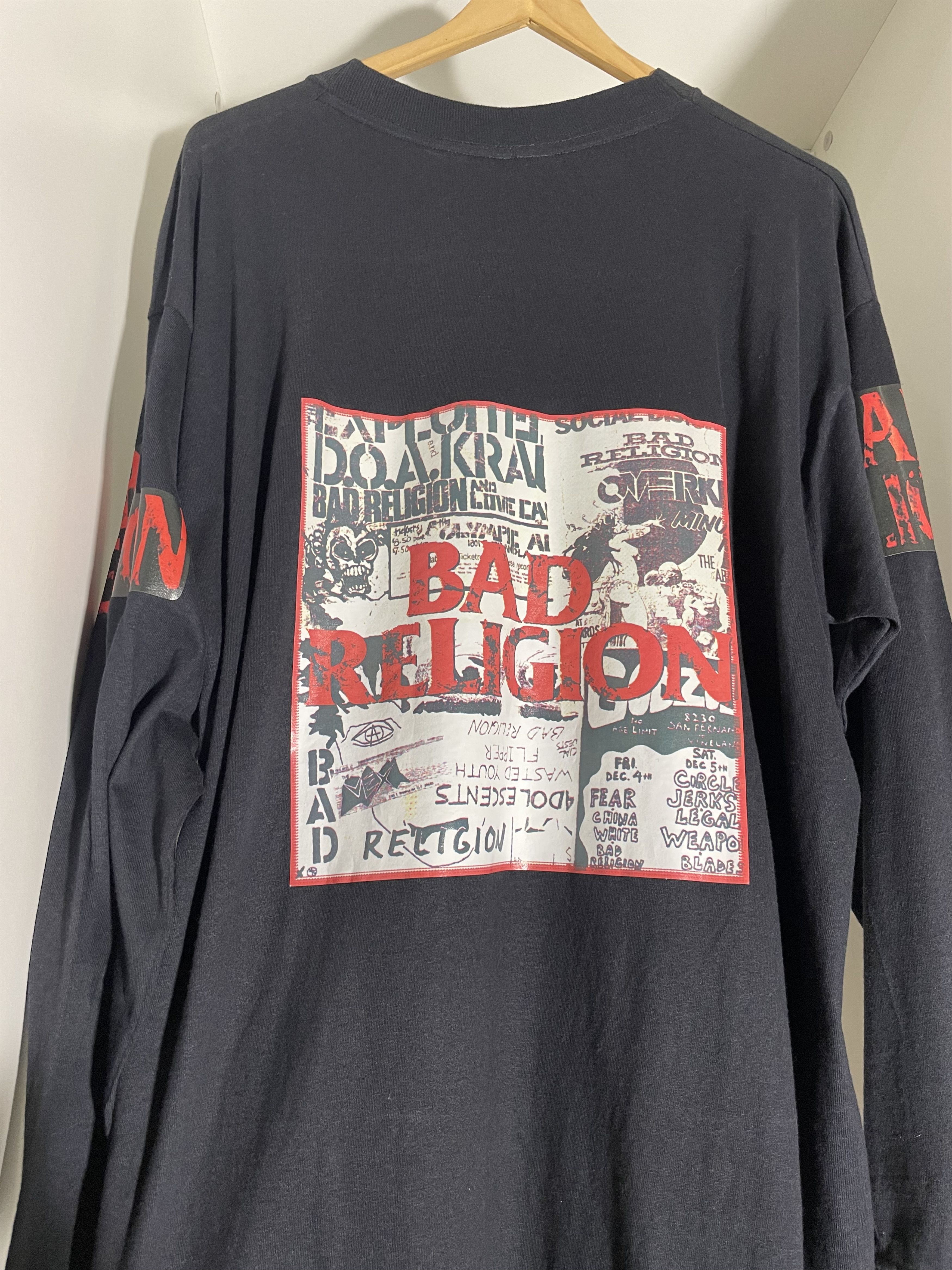 Band Tees Vintage Bad Religion 90s Longsleeve Size US XL / EU 56 / 4 - 6 Thumbnail