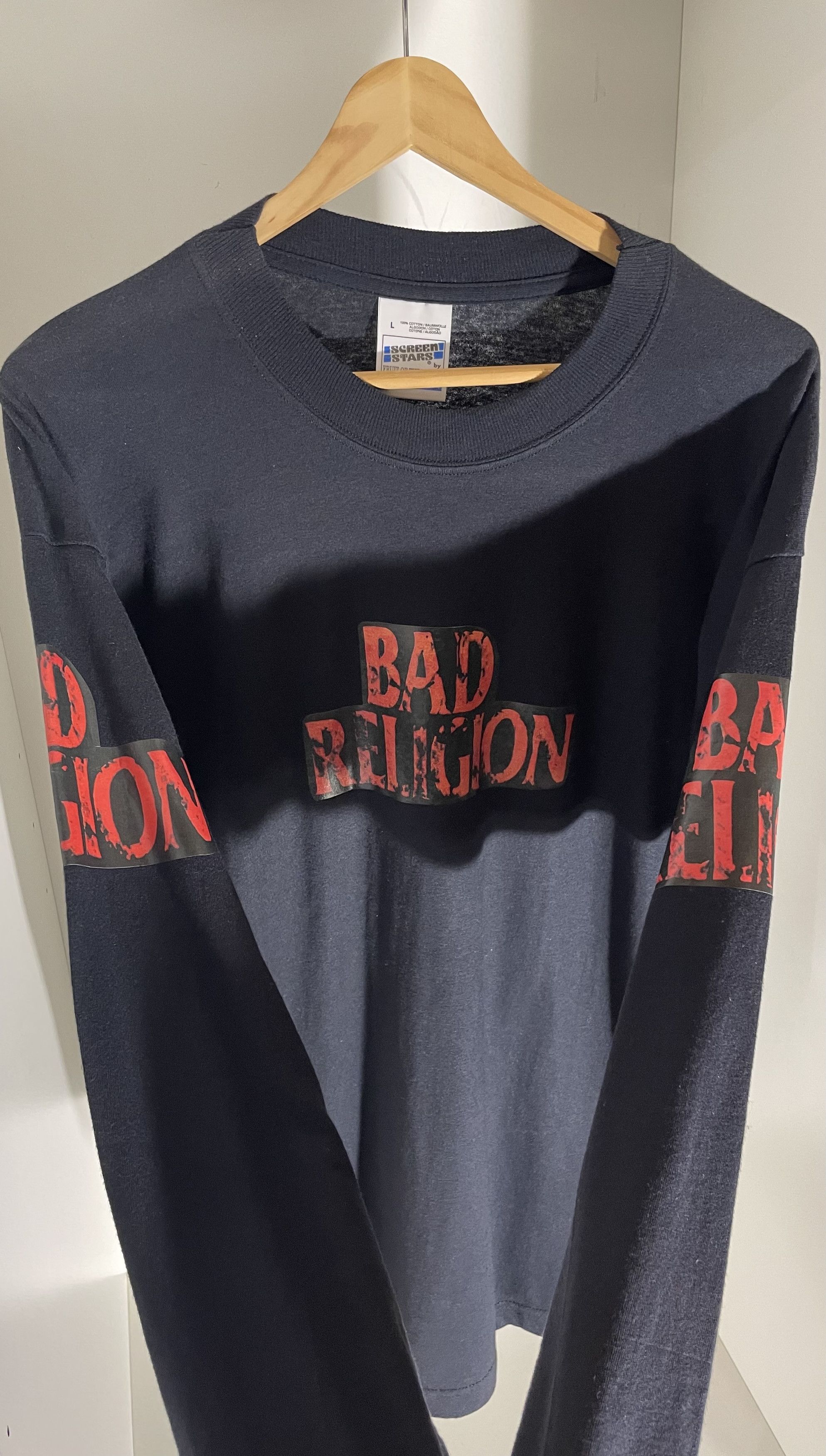 Band Tees Vintage Bad Religion 90s Longsleeve Size US XL / EU 56 / 4 - 2 Thumbnail
