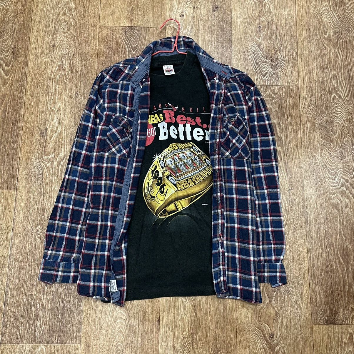 Flannel Vintage Flannel Checkered Shirt Travis Style Size US M / EU 48-50 / 2 - 1 Thumbnail