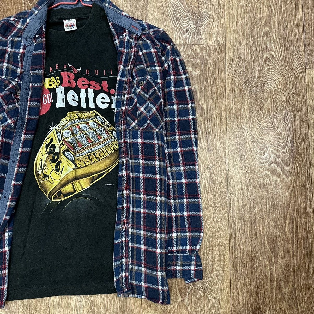 Flannel Vintage Flannel Checkered Shirt Travis Style Size US M / EU 48-50 / 2 - 2 Thumbnail