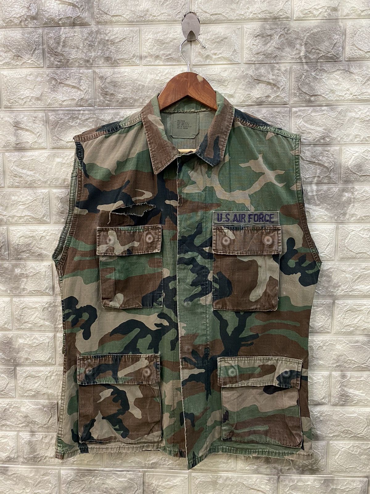 Vintage Vintage US Air Force sleeve less Camo Size US M / EU 48-50 / 2 - 1 Thumbnail