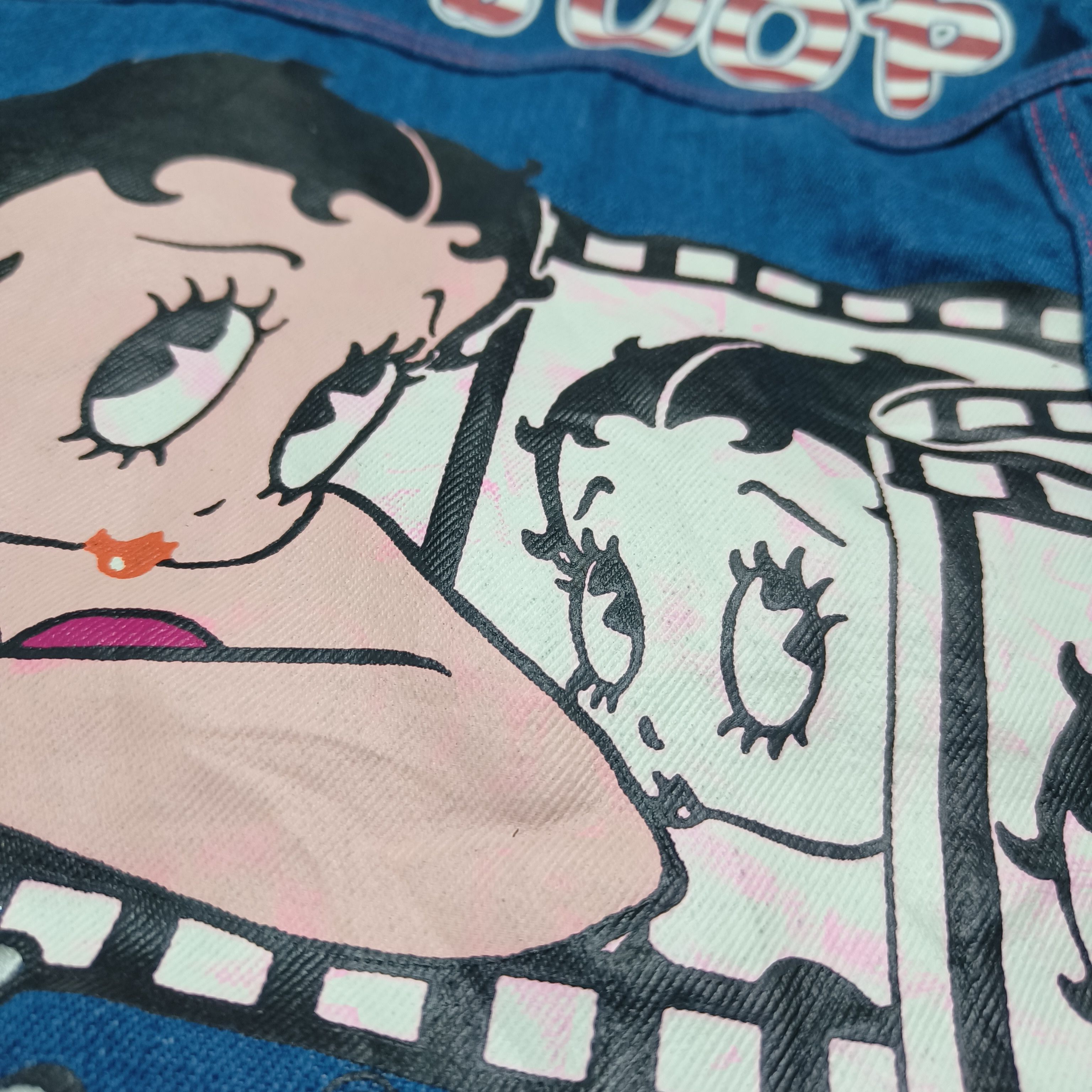 Cartoon Network Vintage 90s Betty Boop Sixty Years Denim Trucker Jean Jacket Size M / US 6-8 / IT 42-44 - 8 Thumbnail