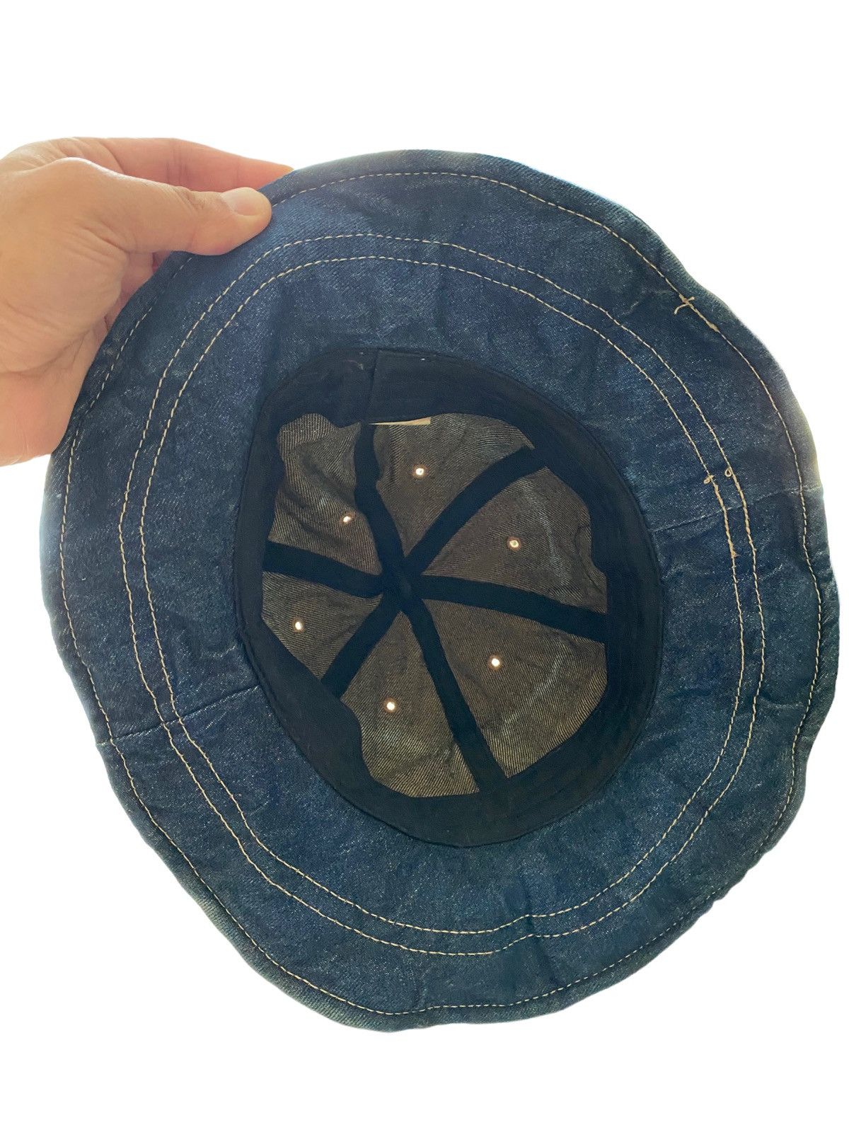 Japanese Brand 🇯🇵Kapital Indigo bucket Hat design Rare Size ONE SIZE - 10 Thumbnail