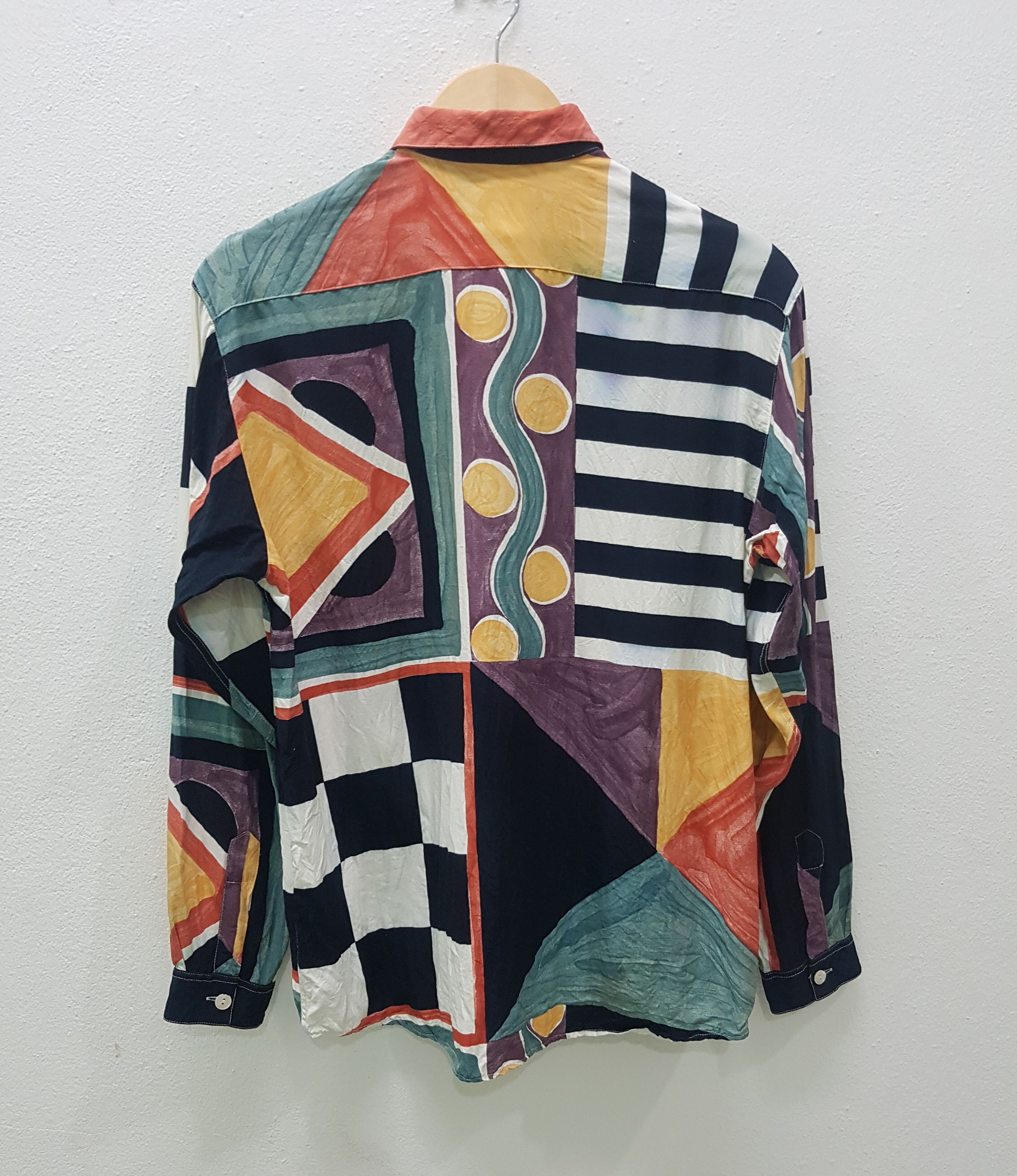 Vintage VINTAGE LE GARAGE BUTTON DOWN SHIRT MULTICOLOUR Size US M / EU 48-50 / 2 - 2 Thumbnail