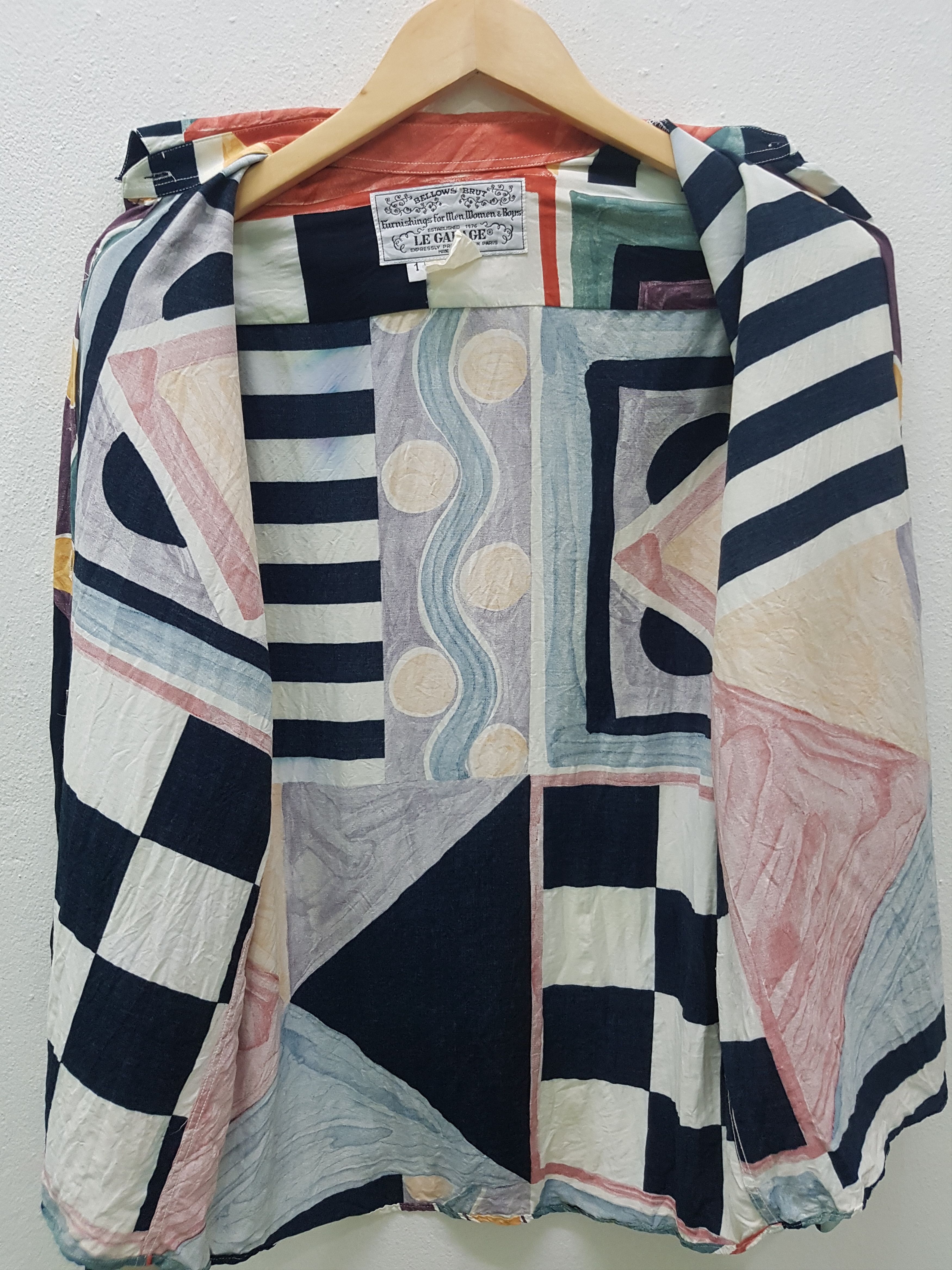 Vintage VINTAGE LE GARAGE BUTTON DOWN SHIRT MULTICOLOUR Size US M / EU 48-50 / 2 - 14 Thumbnail