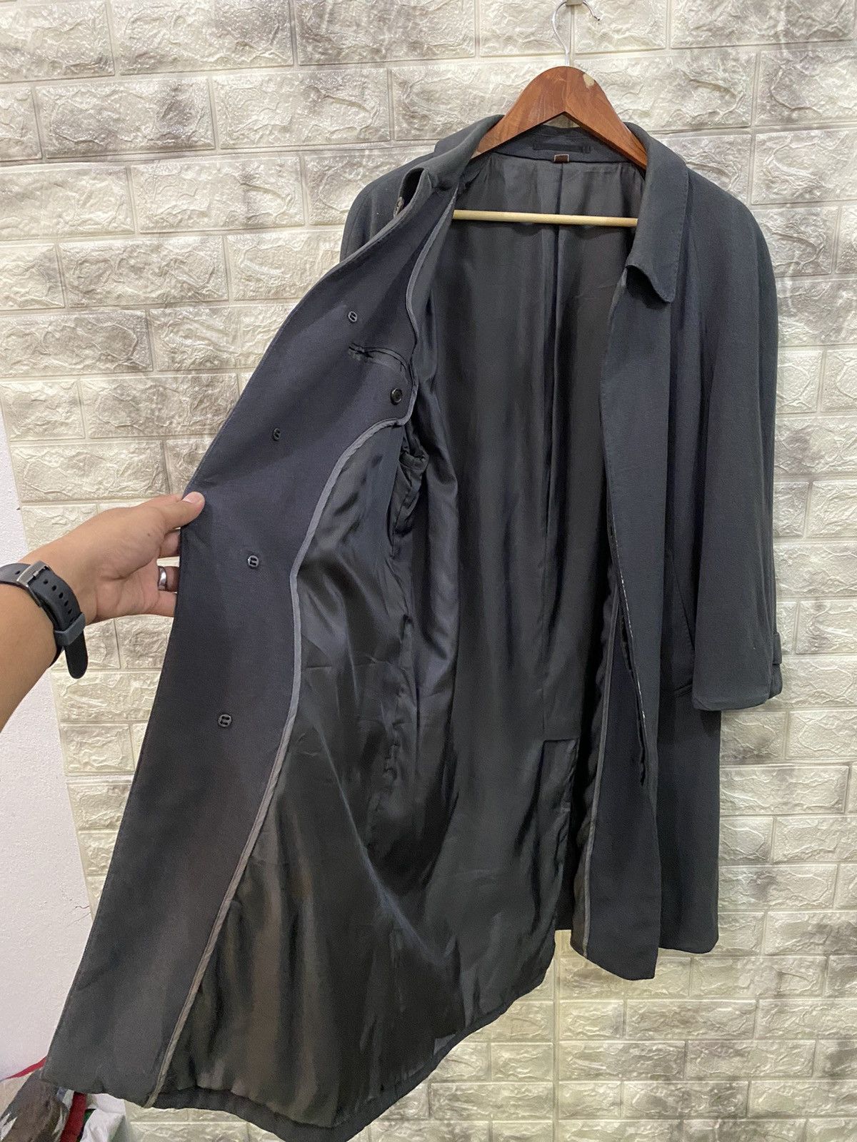 Yves Saint Laurent Vintage Yves Saint Laurent Pour Homme Long Coat Size US M / EU 48-50 / 2 - 6 Thumbnail