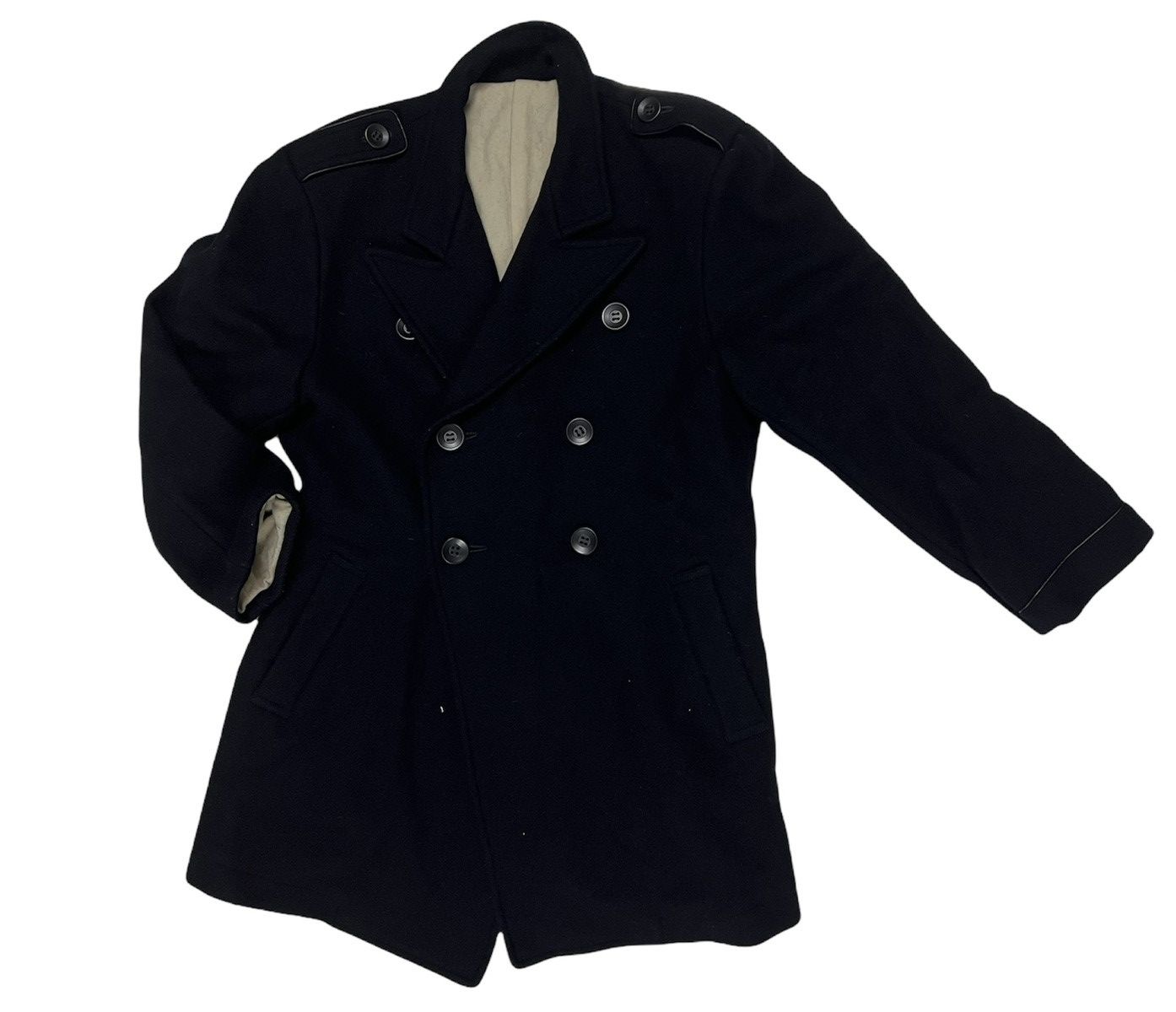 Yohji Yamamoto Vintage Yohji Yamamoto Y’S Pea Coat Wool Jacket Size US M / EU 48-50 / 2 - 2 Thumbnail