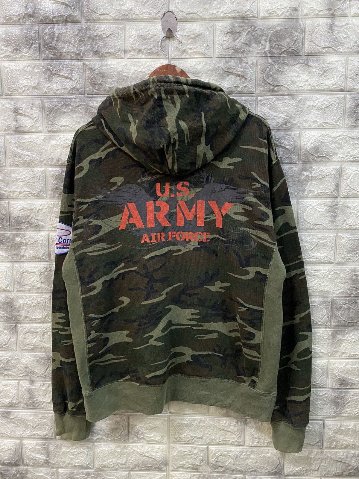 Avirex Avirex Camo Hoodies Sweater Size US L / EU 52-54 / 3 - 3 Thumbnail