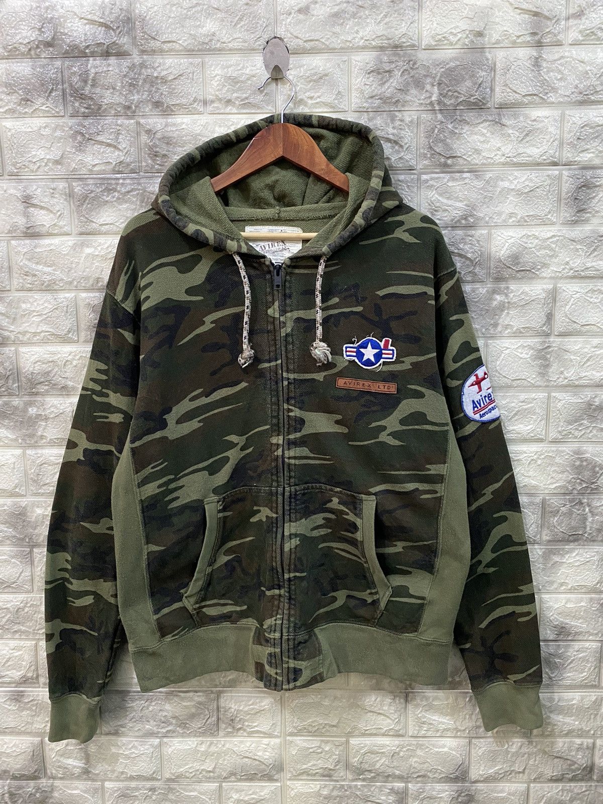 Avirex Avirex Camo Hoodies Sweater Size US L / EU 52-54 / 3 - 2 Thumbnail