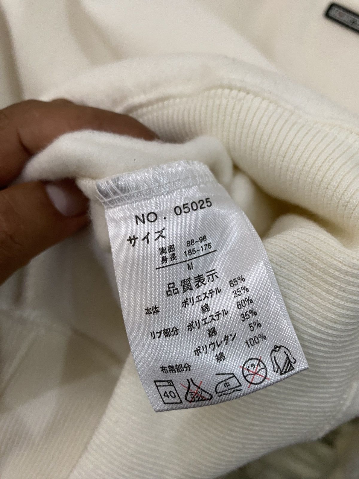 Yohji Yamamoto Yohji Yamamoto White Sweatshirt Size US M / EU 48-50 / 2 - 9 Thumbnail