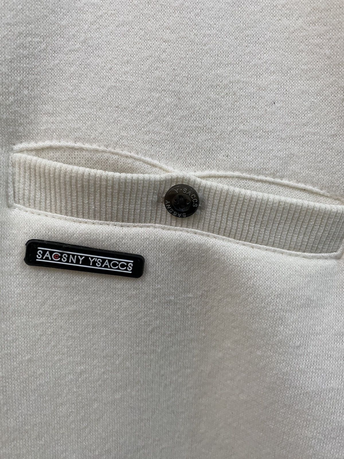 Yohji Yamamoto Yohji Yamamoto White Sweatshirt Size US M / EU 48-50 / 2 - 5 Thumbnail